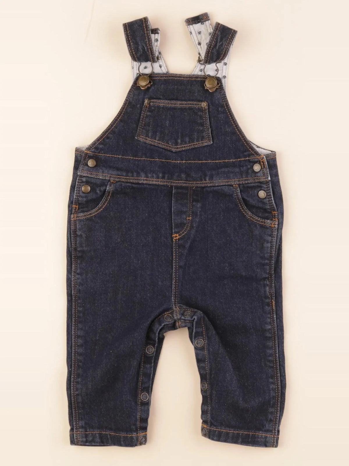 Petit Bateau - salopette bleu - 3 mois