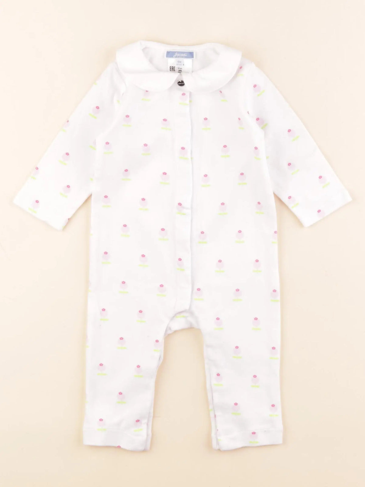 Jacadi - pyjama coton blanc - 6 mois