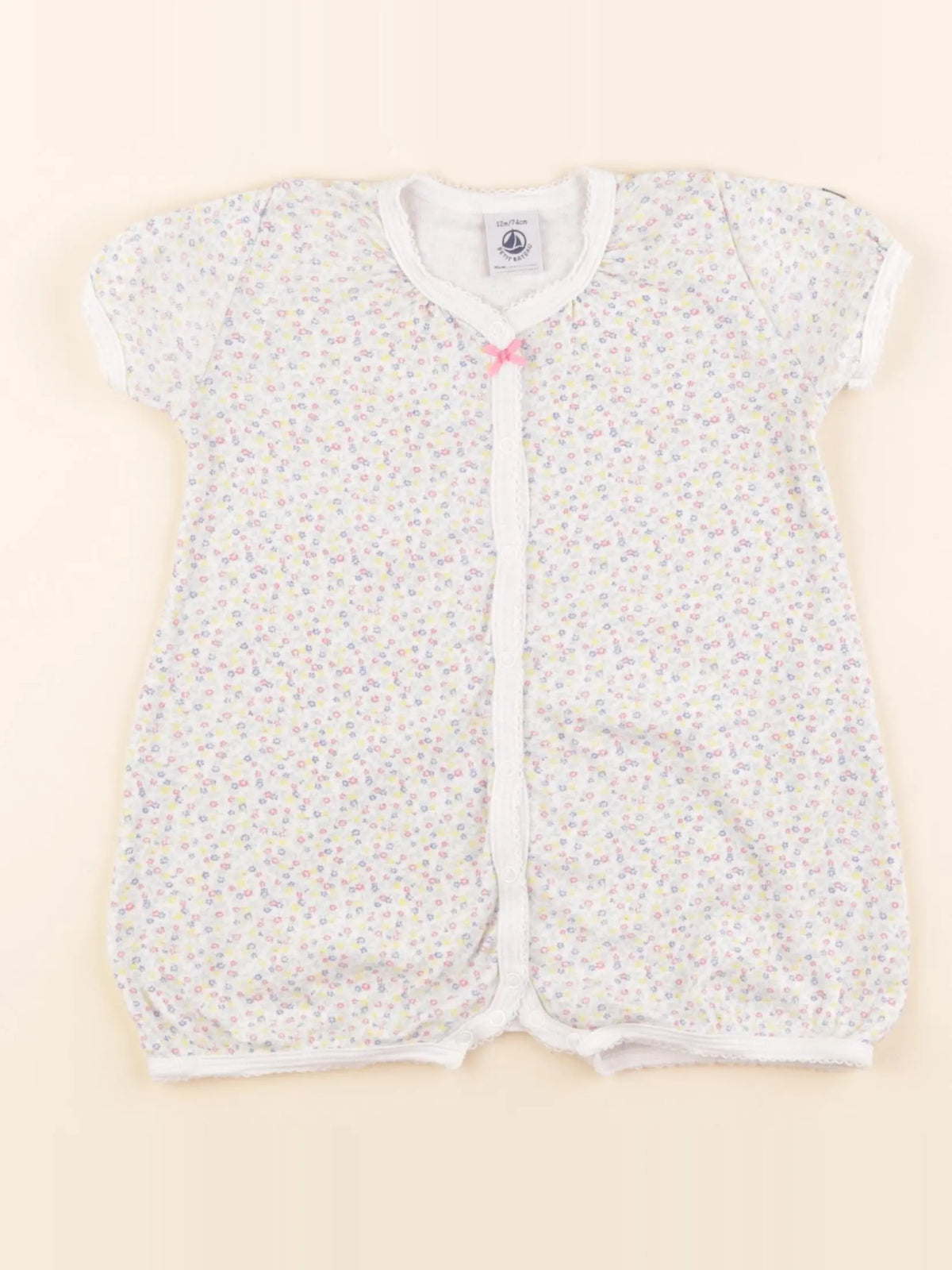 Petit Bateau - pyjama coton multicolore - 12 mois