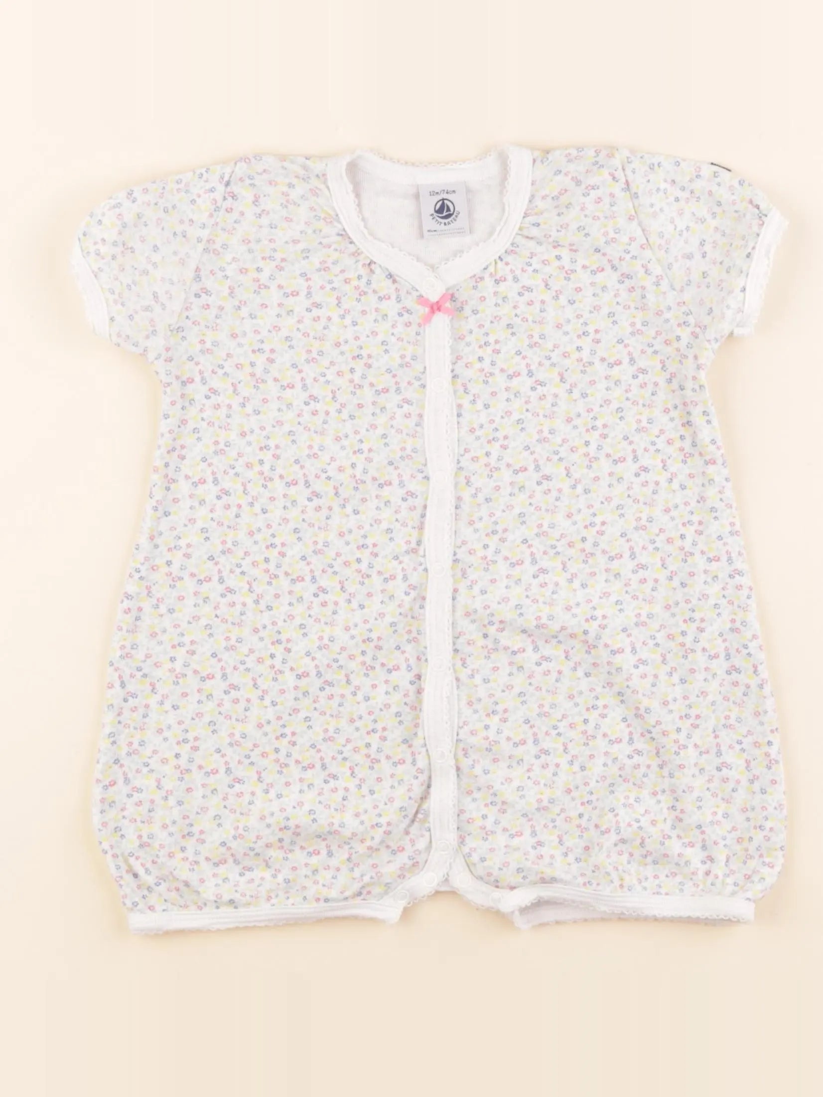 Petit Bateau - pyjama coton multicolore - 12 mois