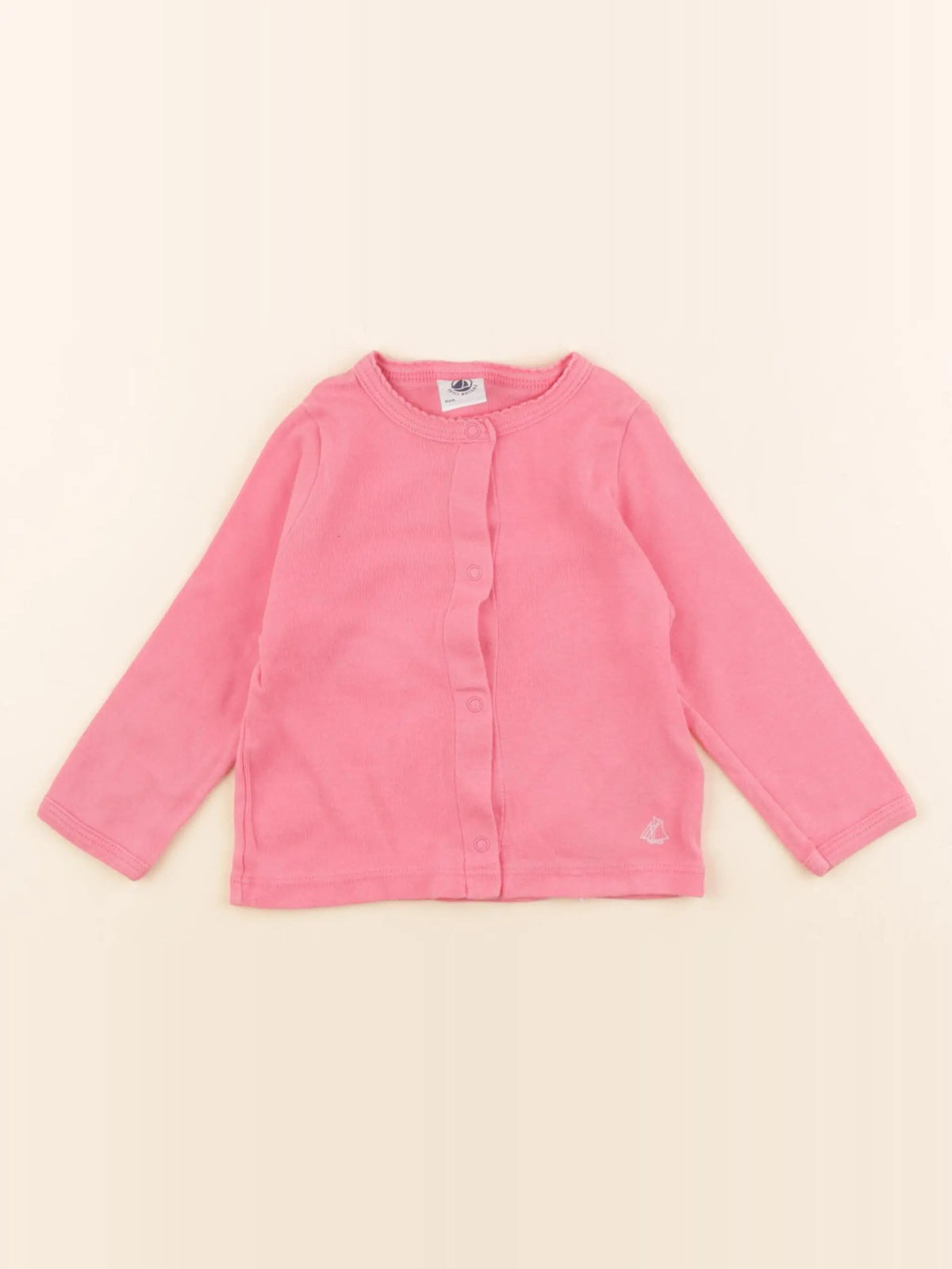 Petit Bateau - tee-shirt rose - 12 mois