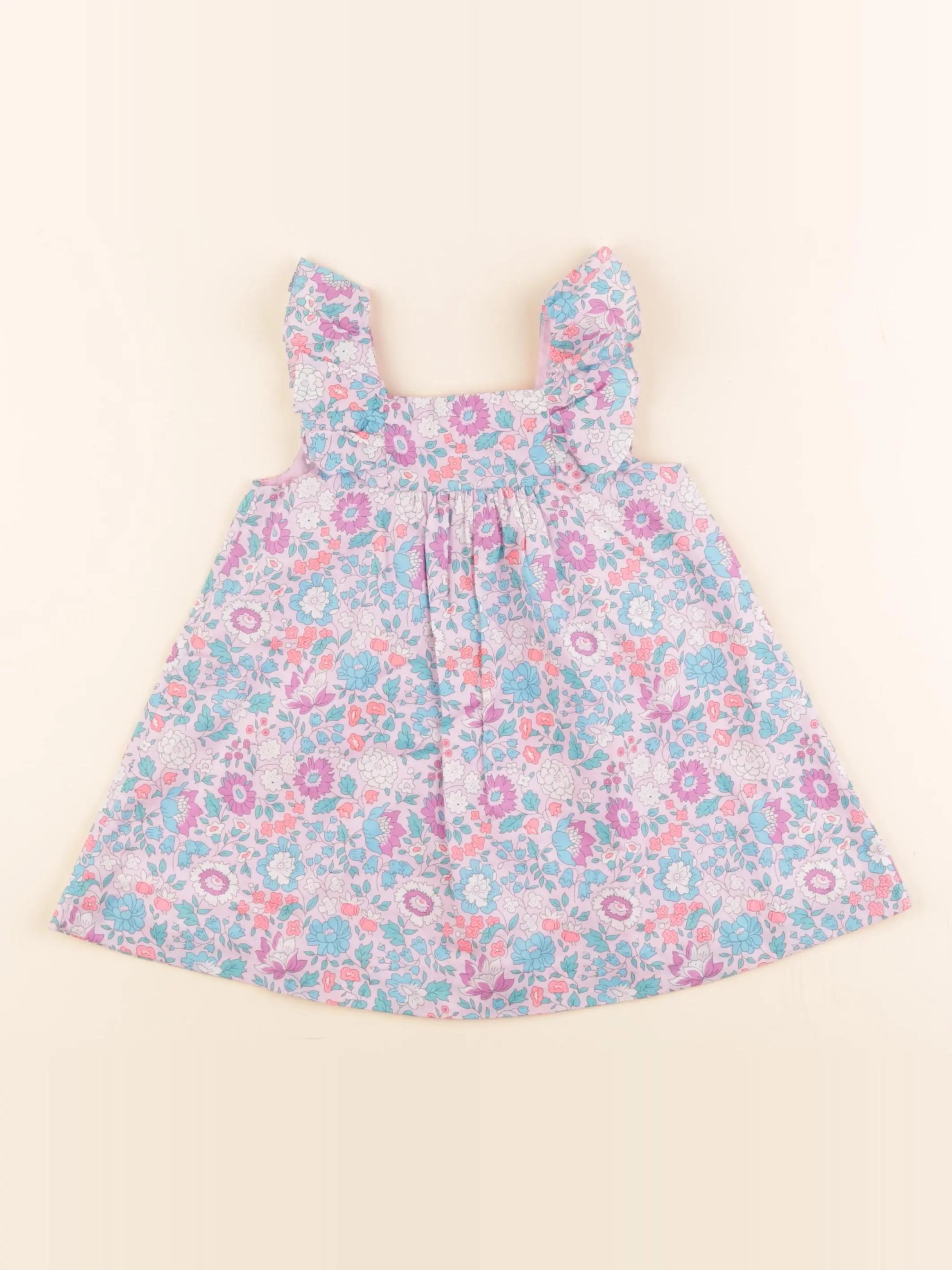Jacadi - robe liberty violet - 12 mois