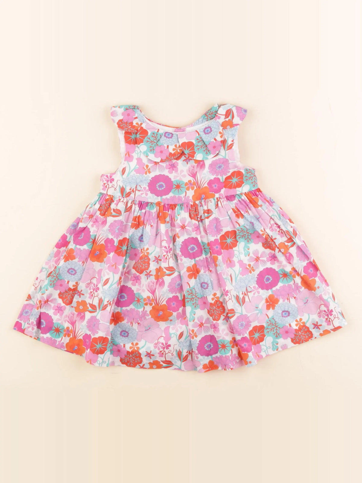 Jacadi - robe liberty multicolore - 12 mois