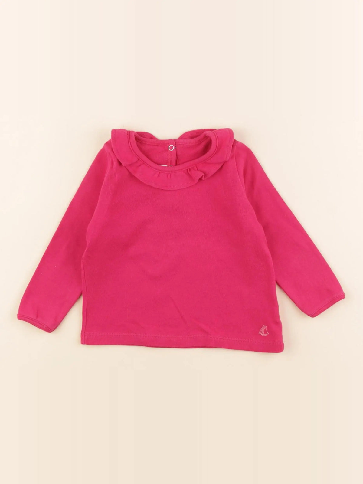Petit Bateau - tee-shirt rose - 12 mois
