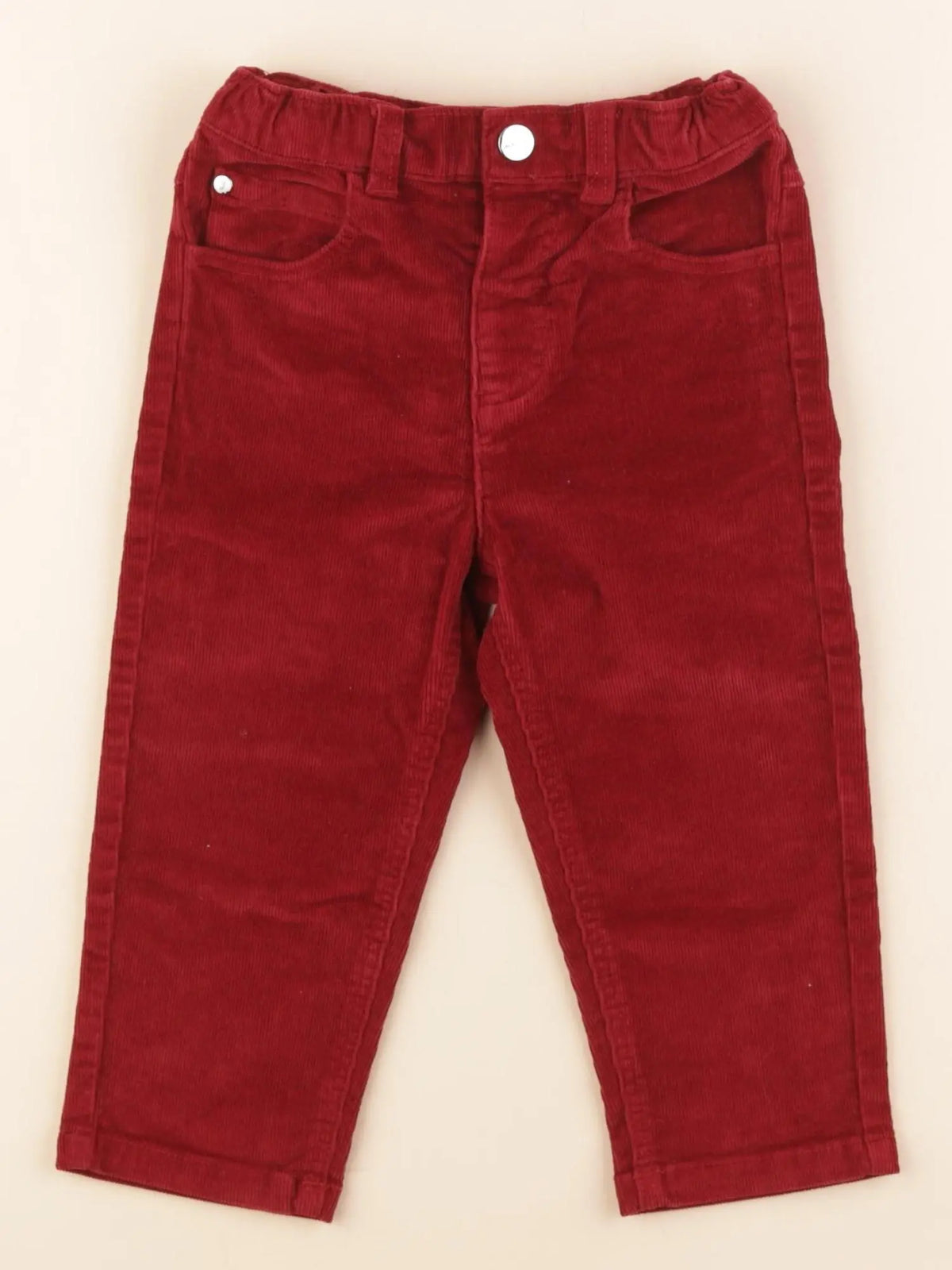 Jacadi - pantalon rouge - 24 mois