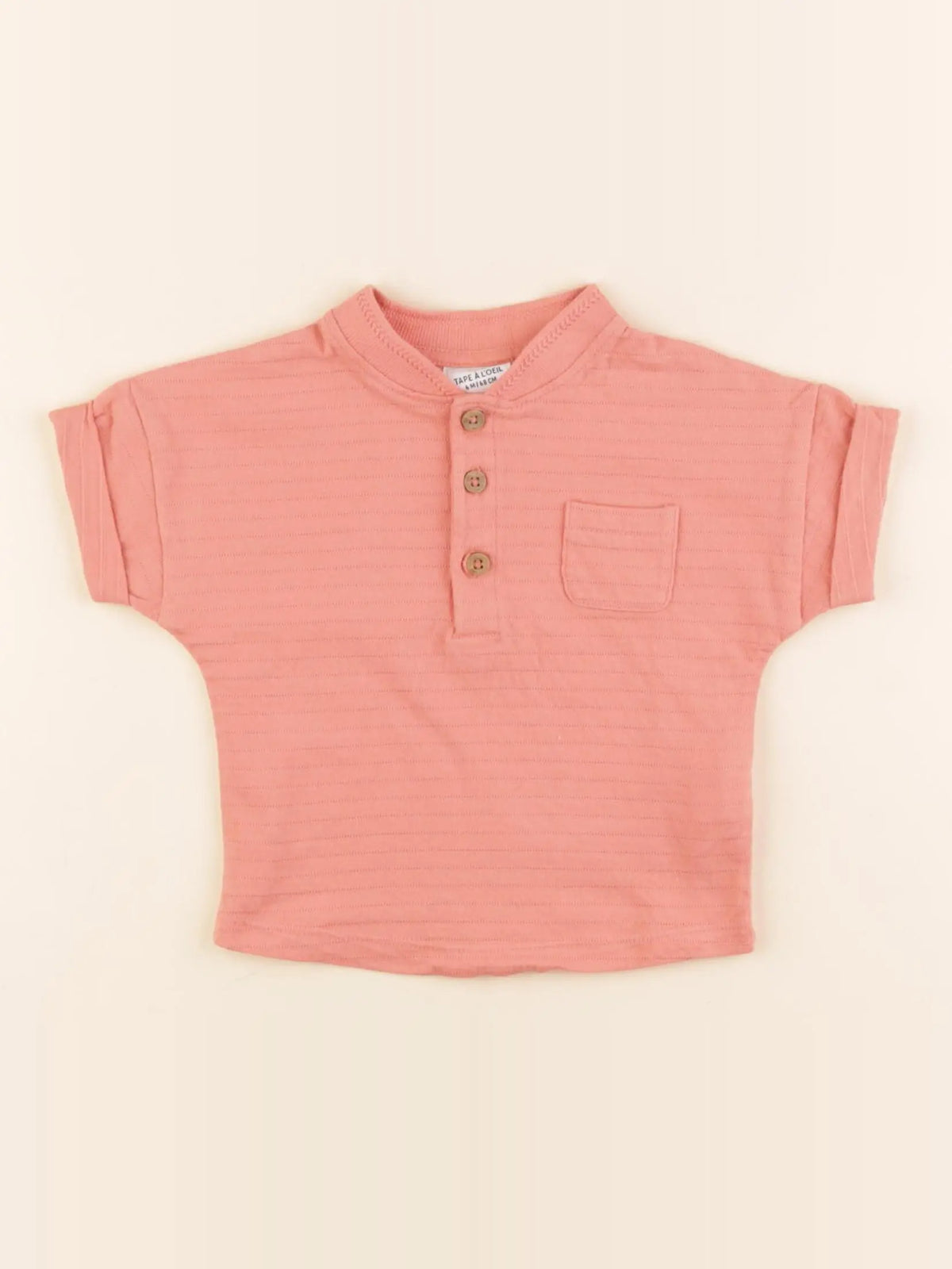 Tape à l'oeil - tee-shirt orange - 6 mois