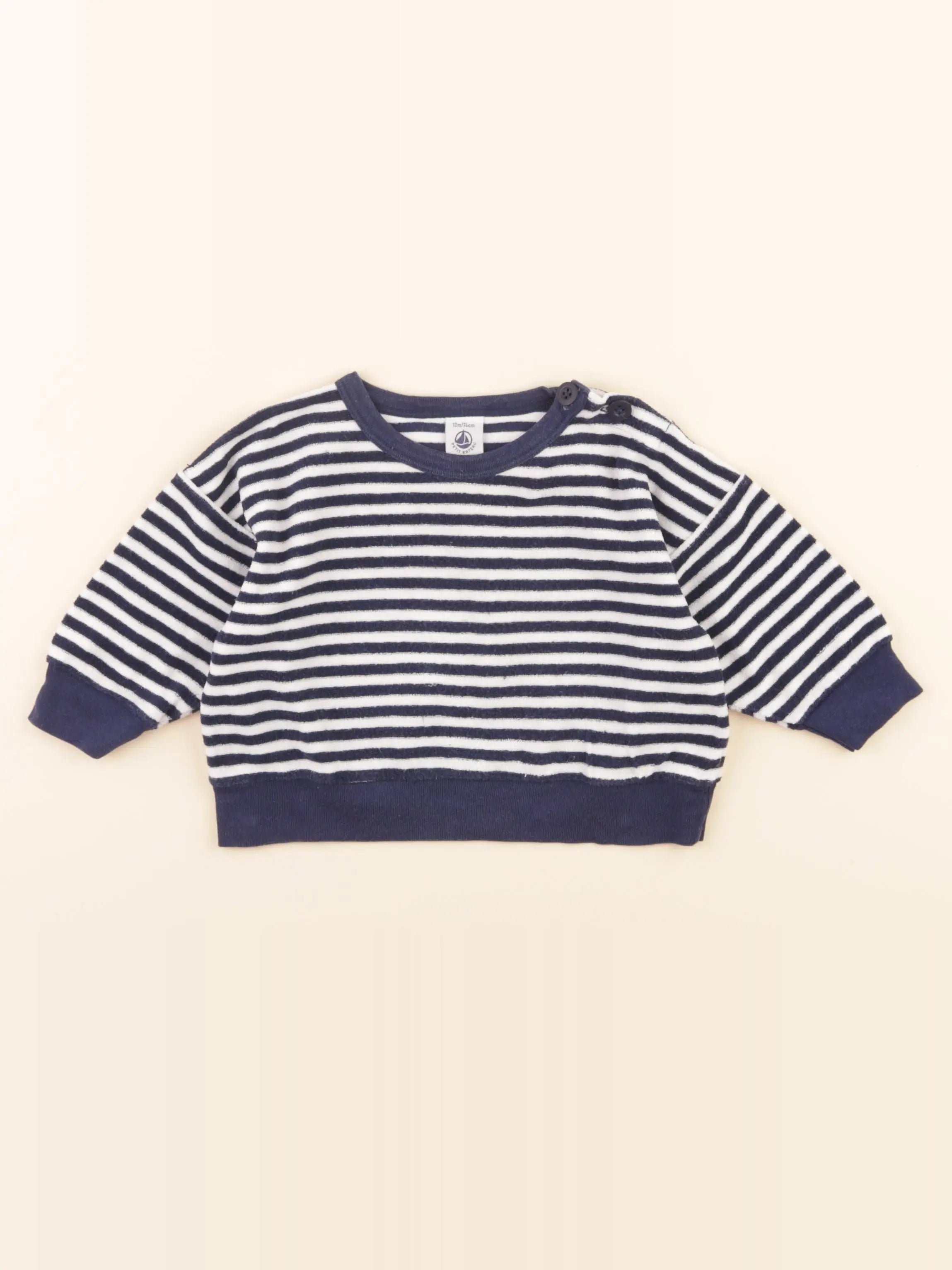 Pull bleu, blanc