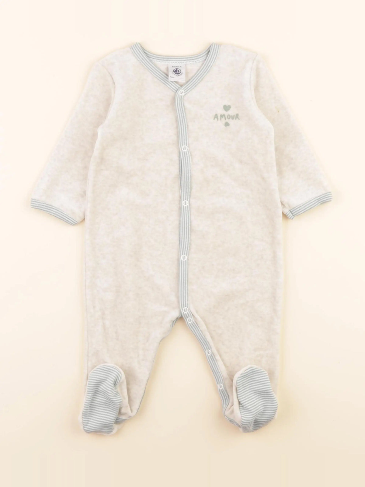 Pyjama velours beige