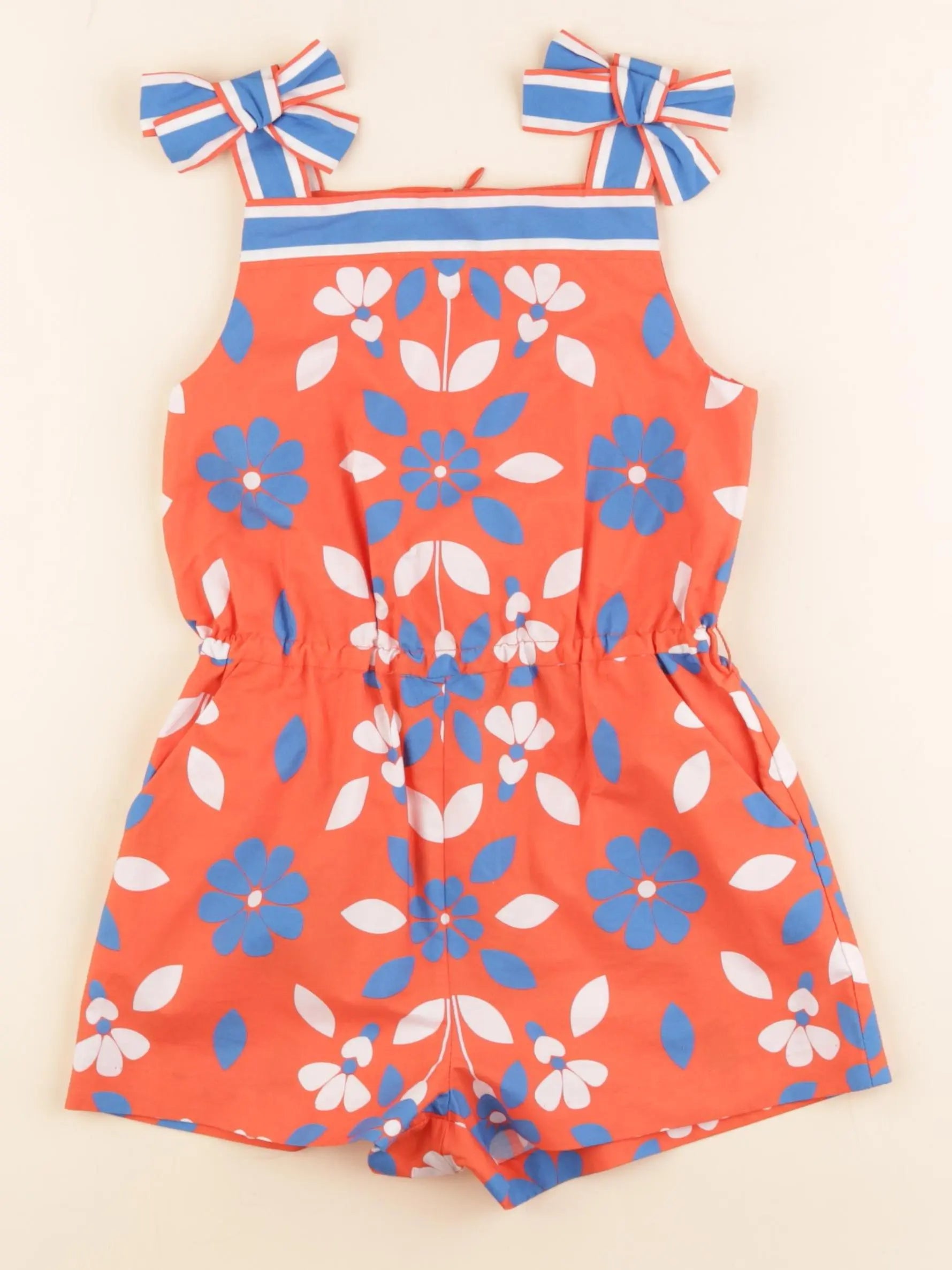 Jacadi - combinaison orange, bleu - 6 ans