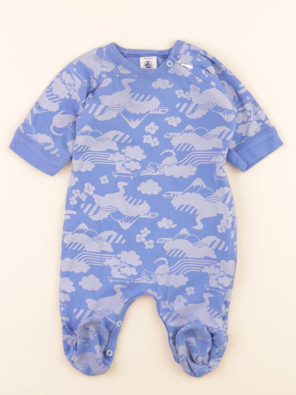 Pyjama coton bleu