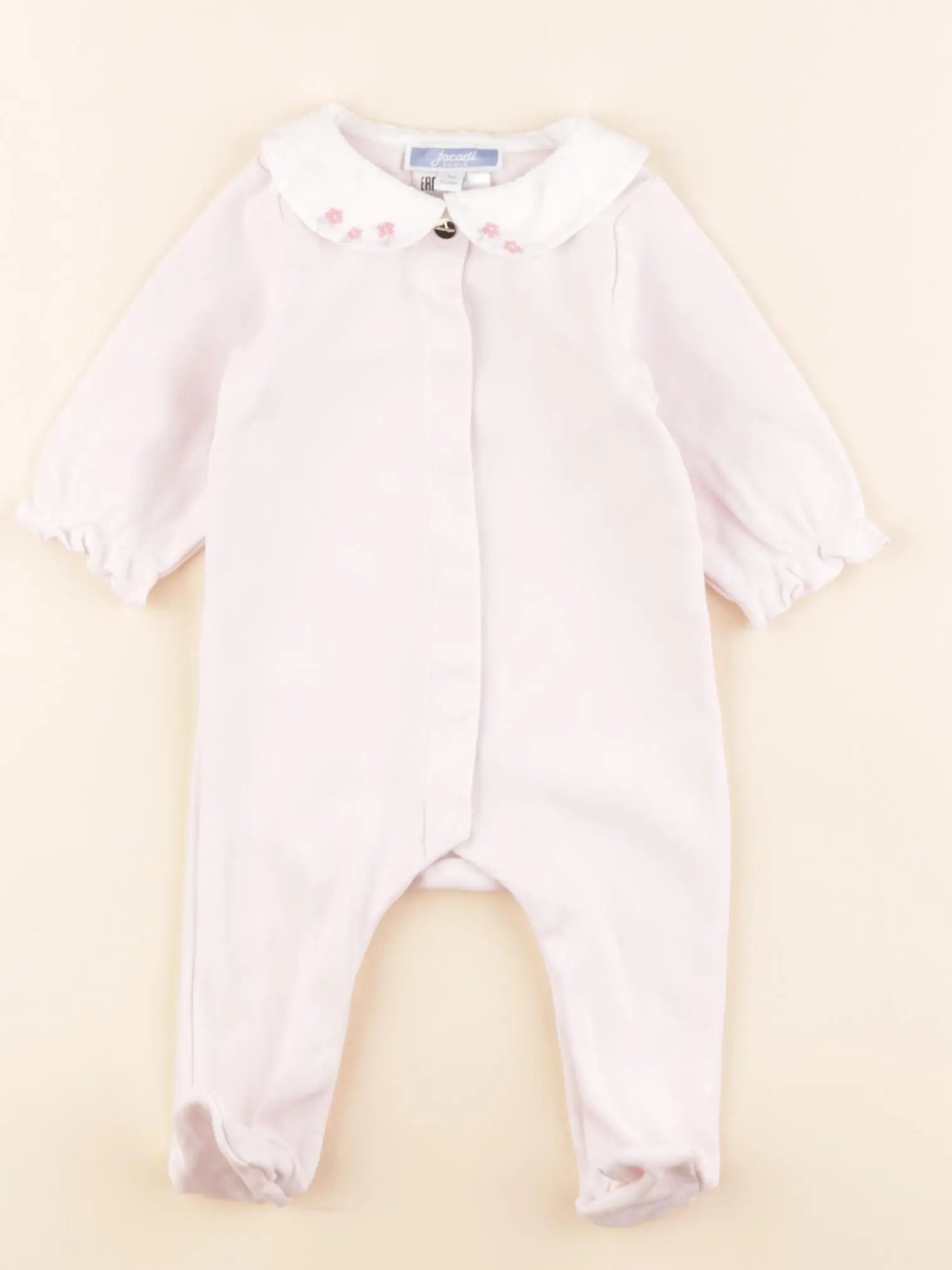 Jacadi - pyjama coton rose - 3 mois