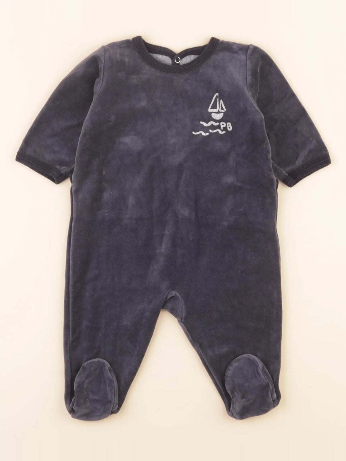 Pyjama velours gris