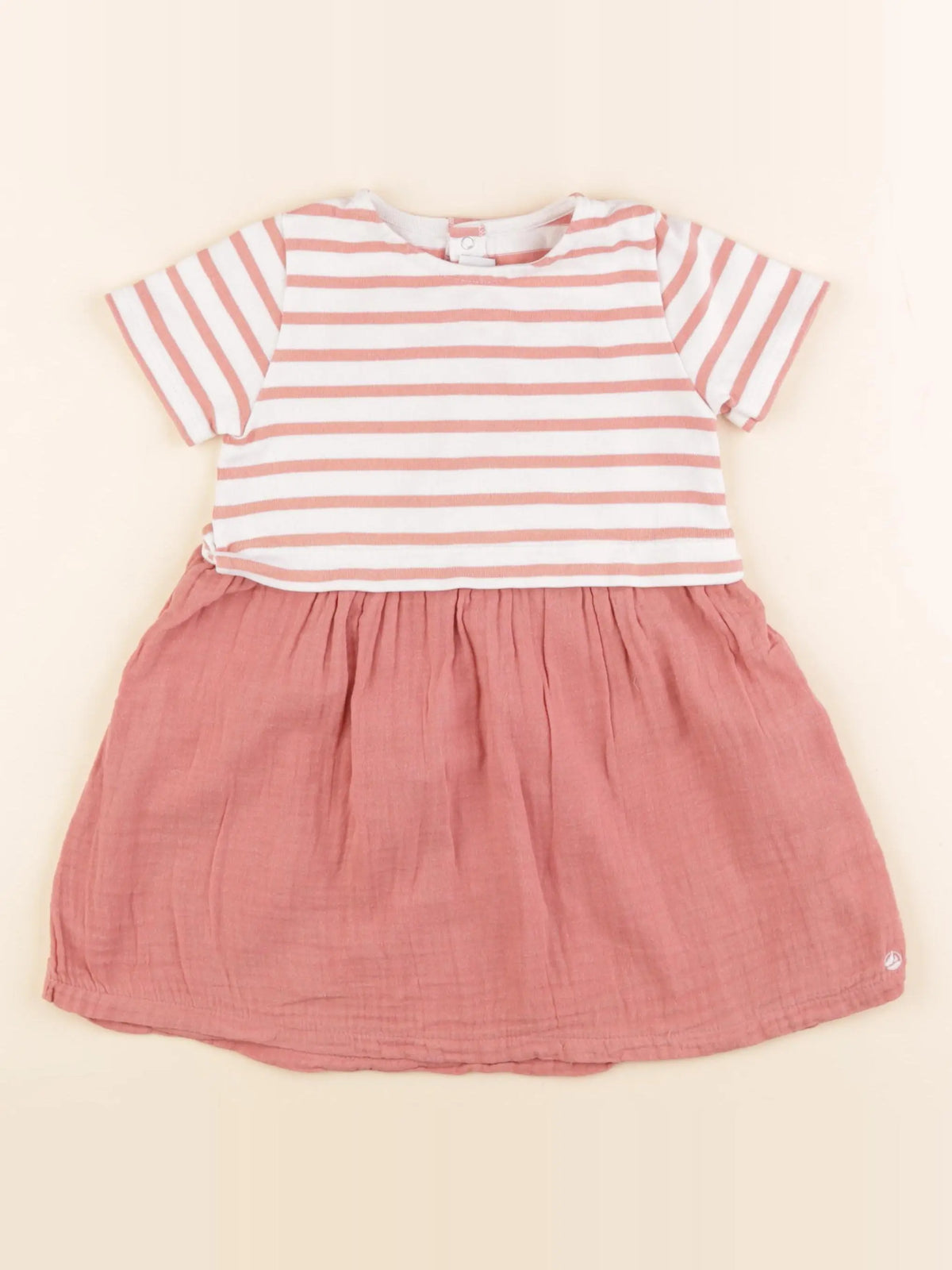 Petit Bateau - robe rose - 36 mois