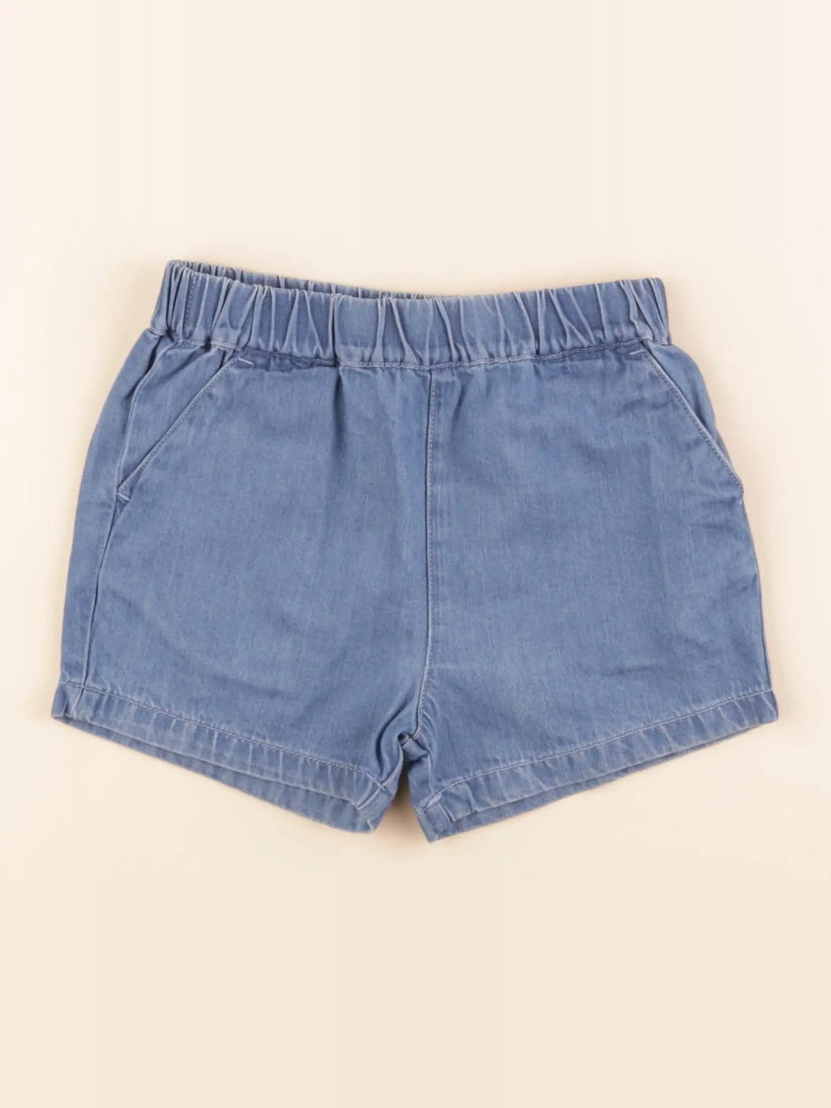 Petit Bateau - short bleu - 24 mois