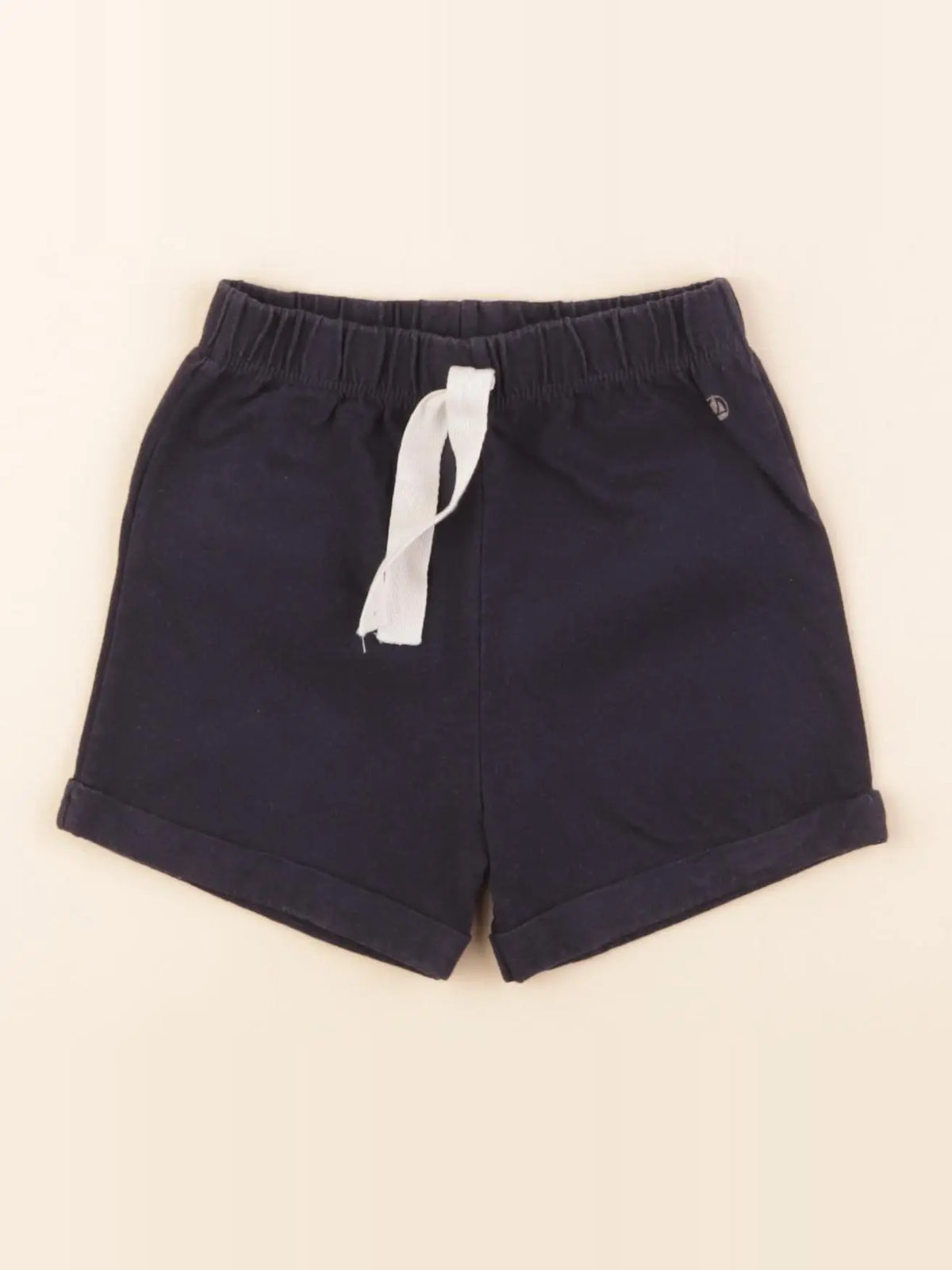 Petit Bateau - short bleu - 24 mois