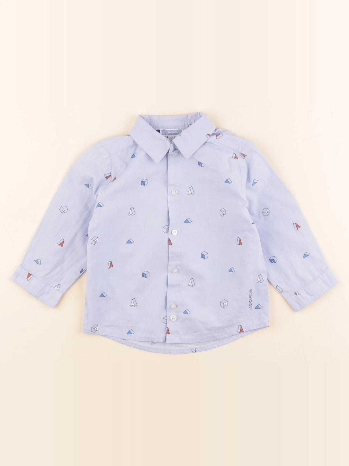Jacadi - chemise bleu - 24 mois