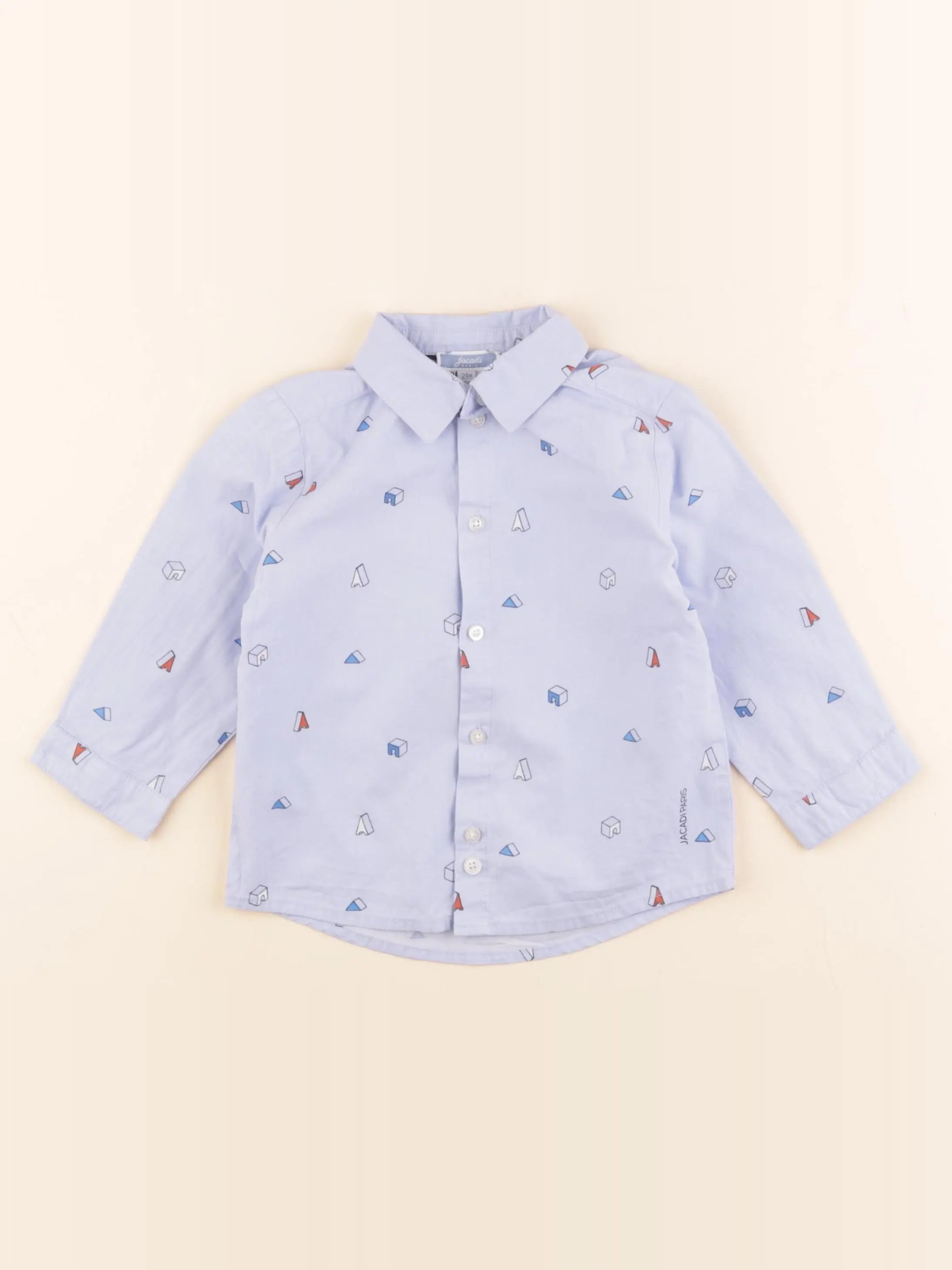 Jacadi - chemise bleu - 24 mois