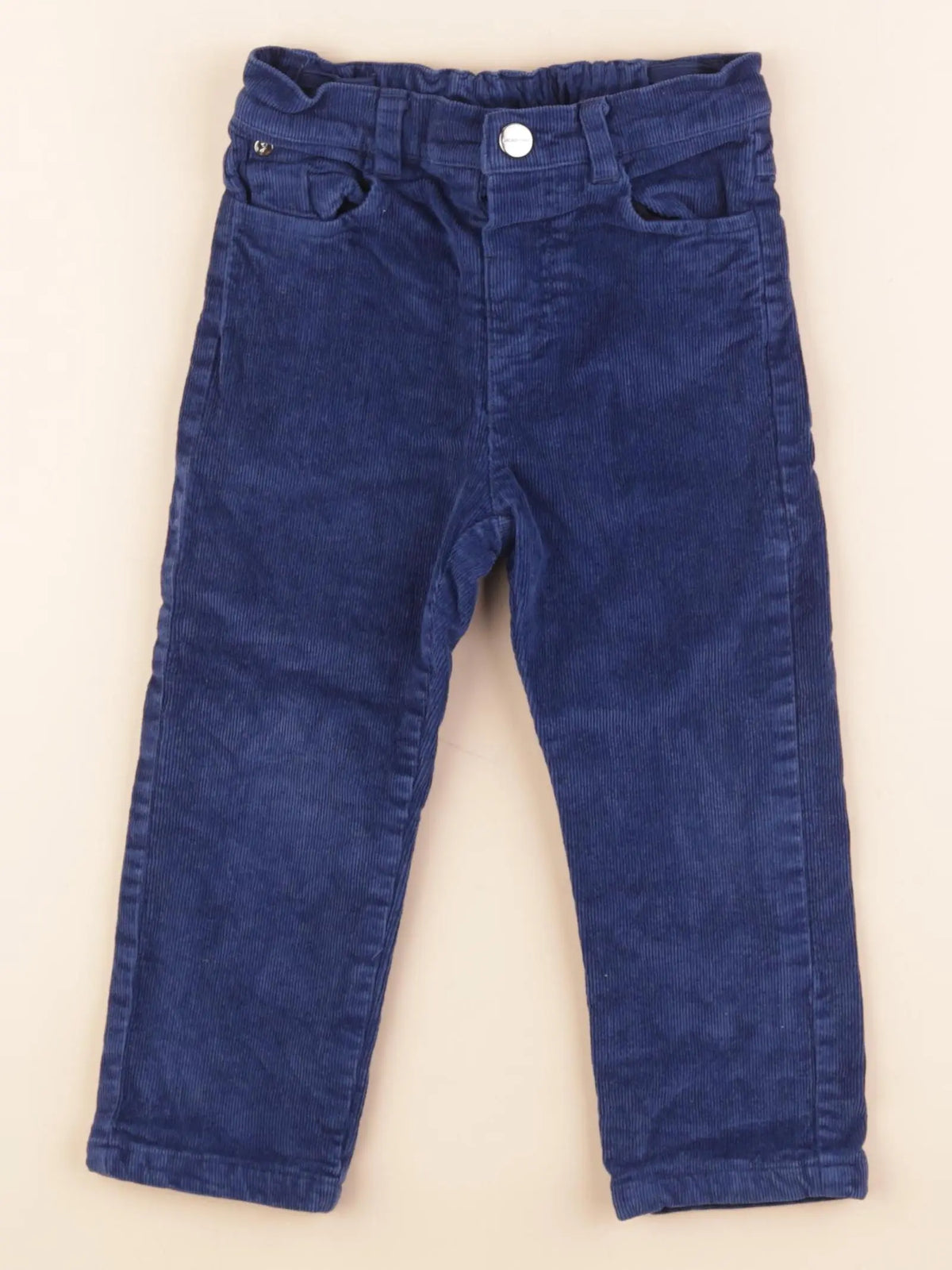 Jacadi - pantalon doublé bleu - 36 mois