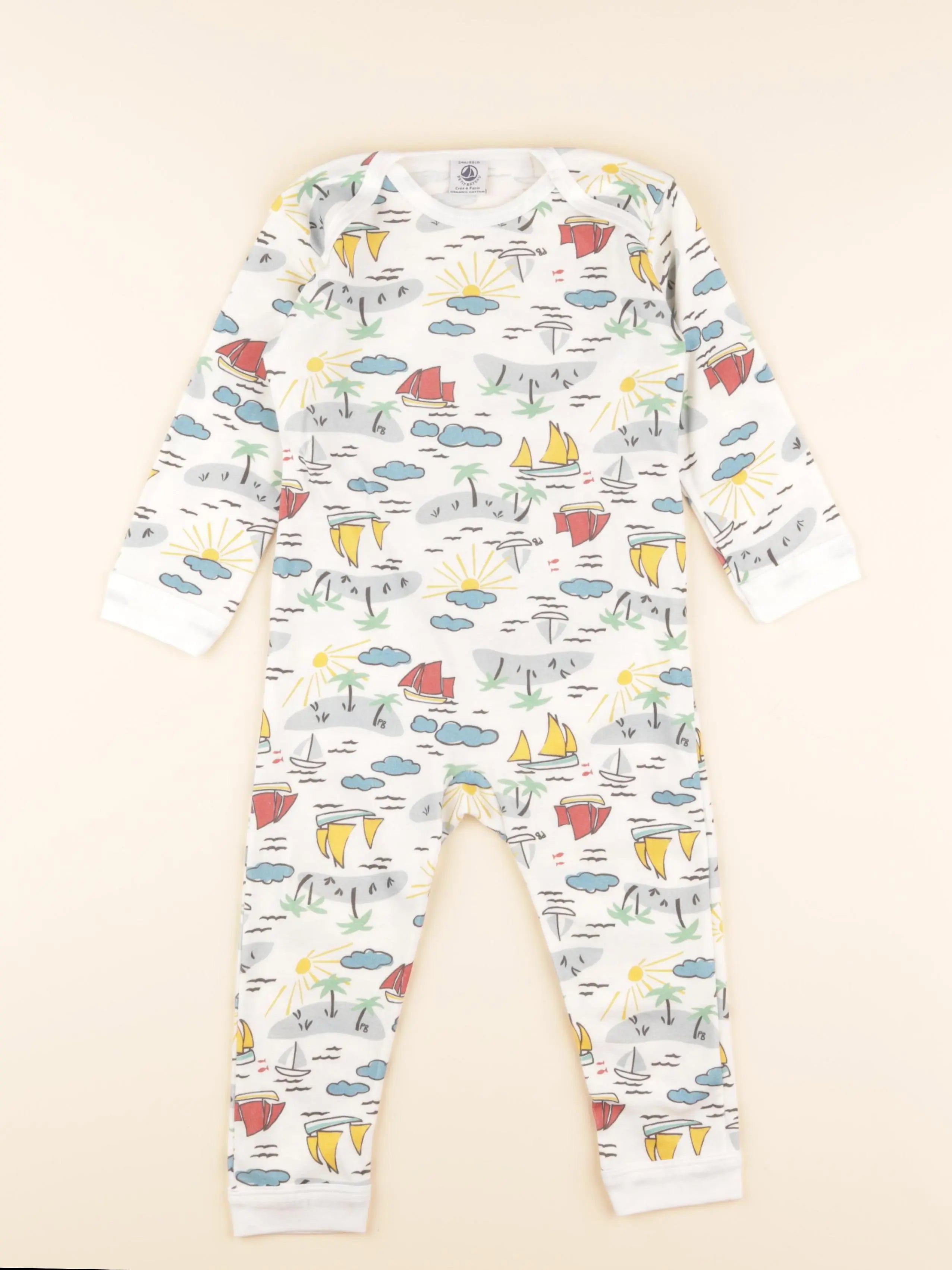 Pyjama coton blanc