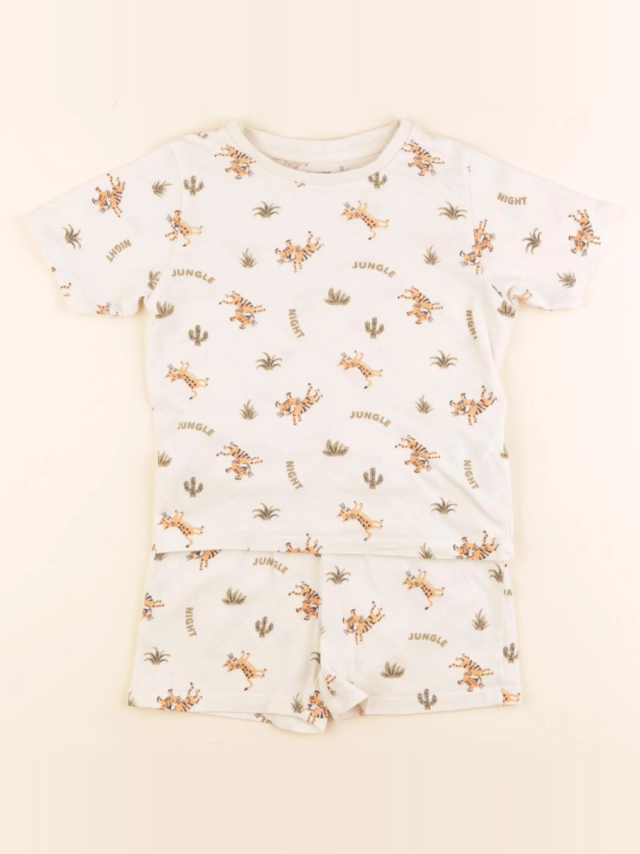 Vertbaudet - pyjama coton beige - 4 ans