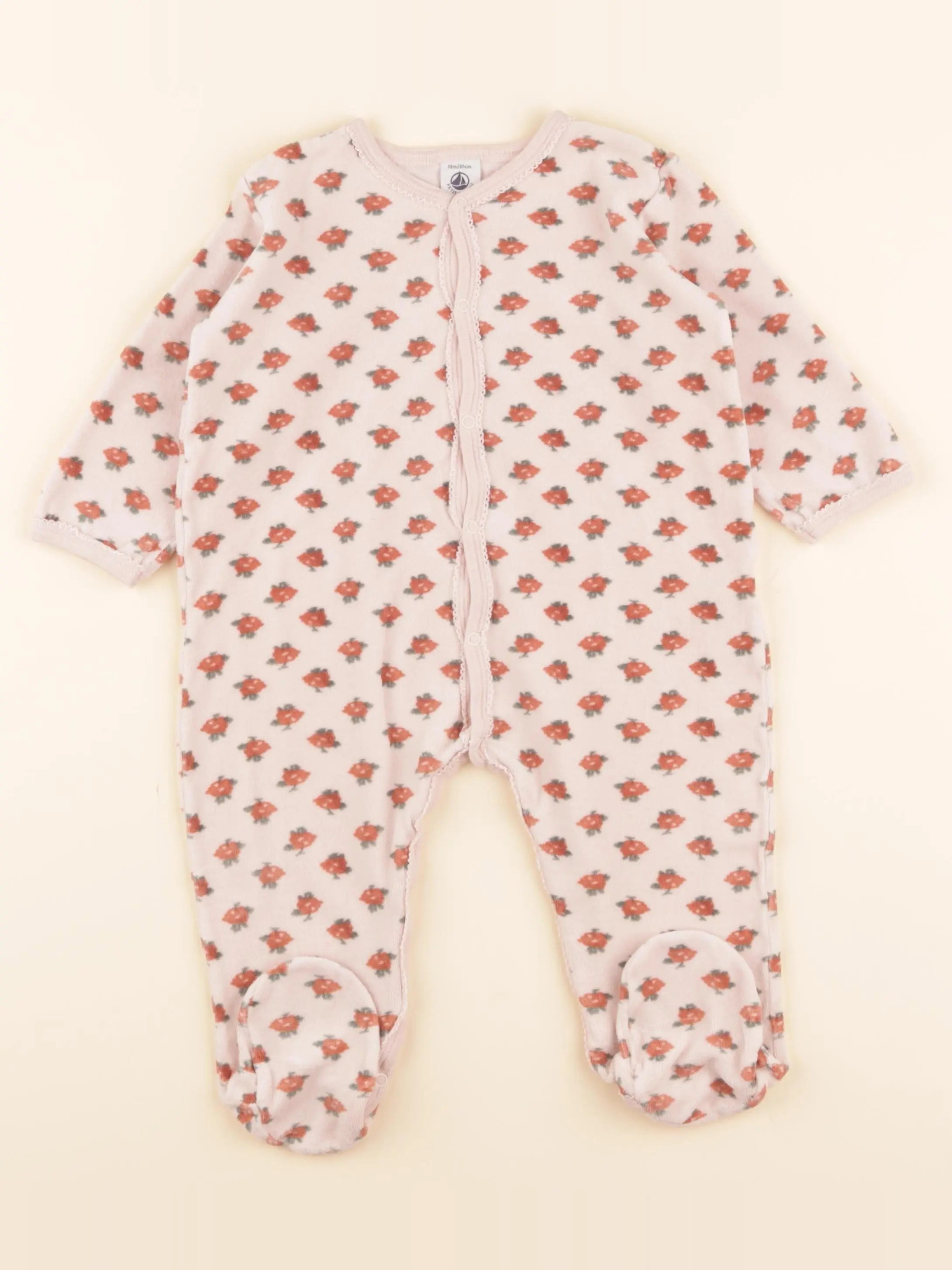 Pyjama velours rose