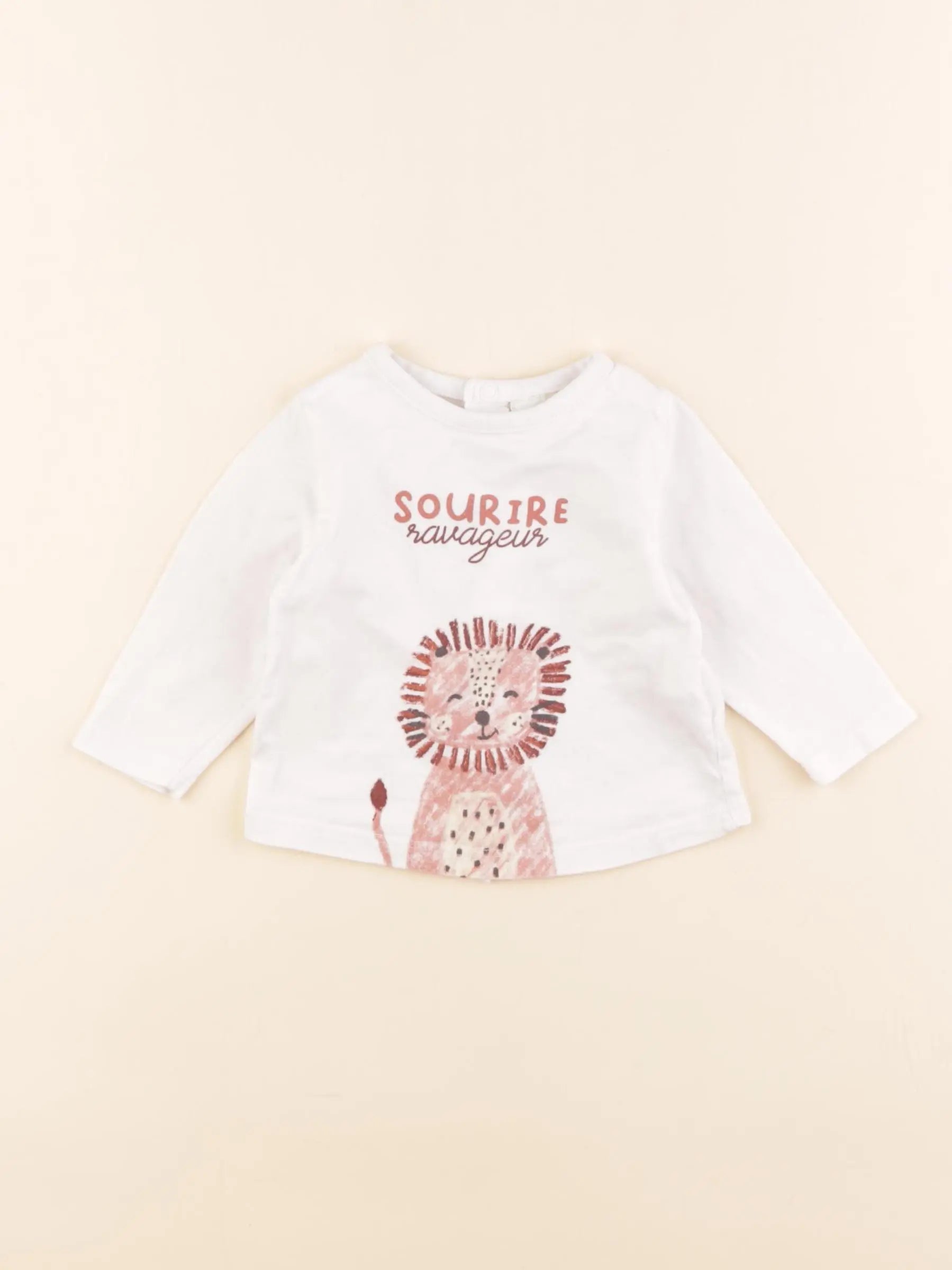 Tape à l'oeil - tee-shirt blanc - 3 mois