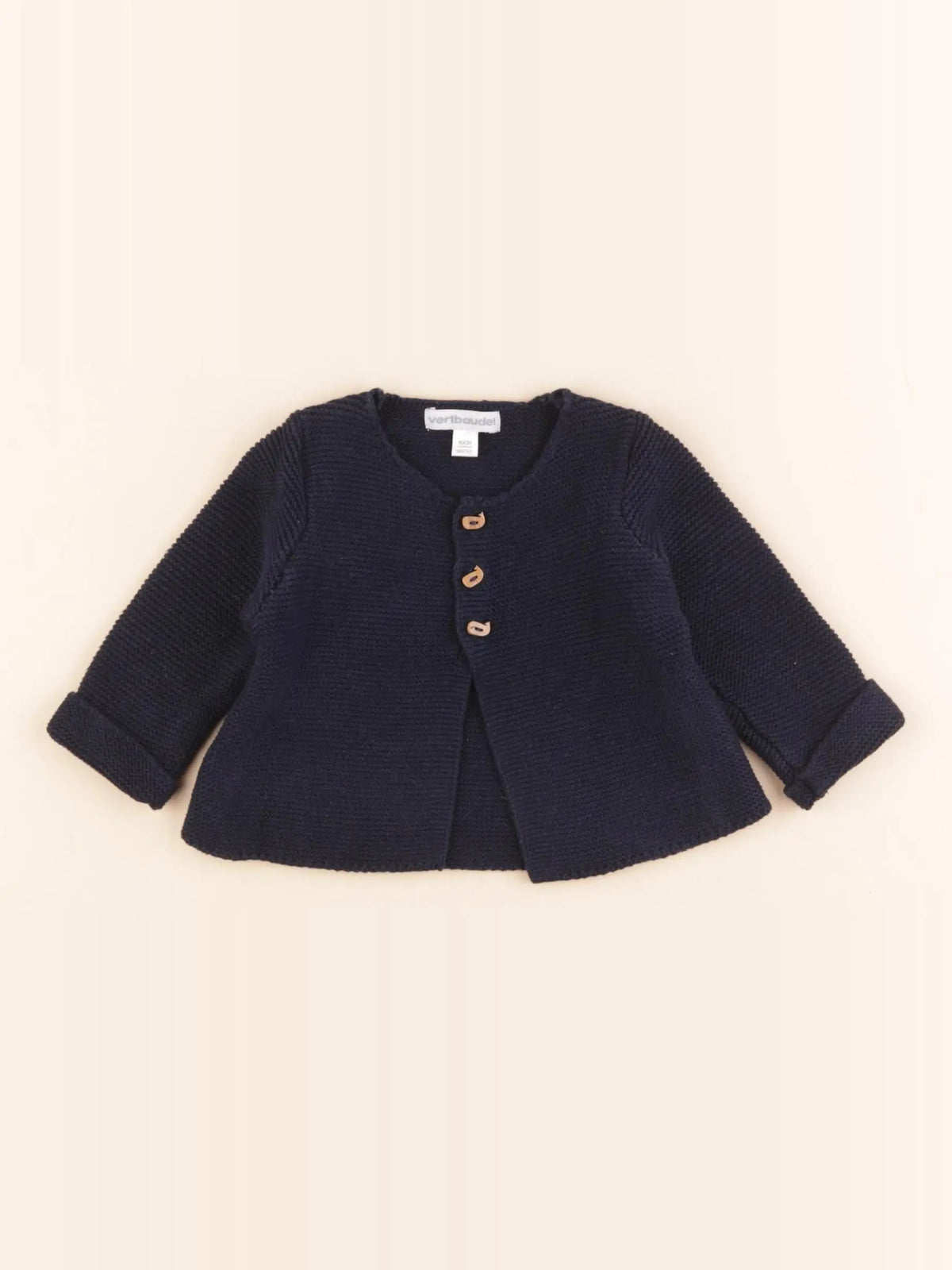 Vertbaudet - gilet bleu - 3 mois