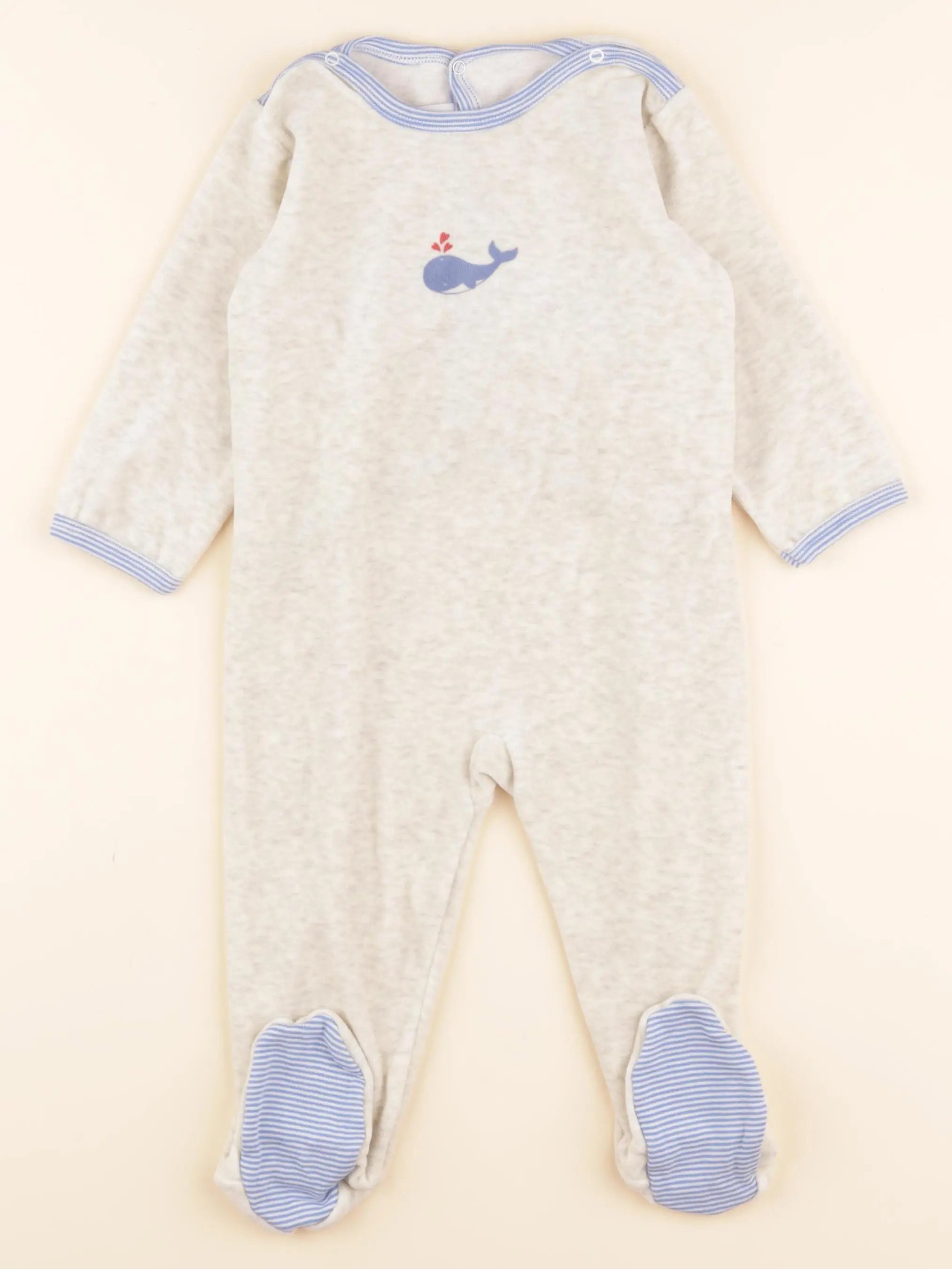 Pyjama velours beige