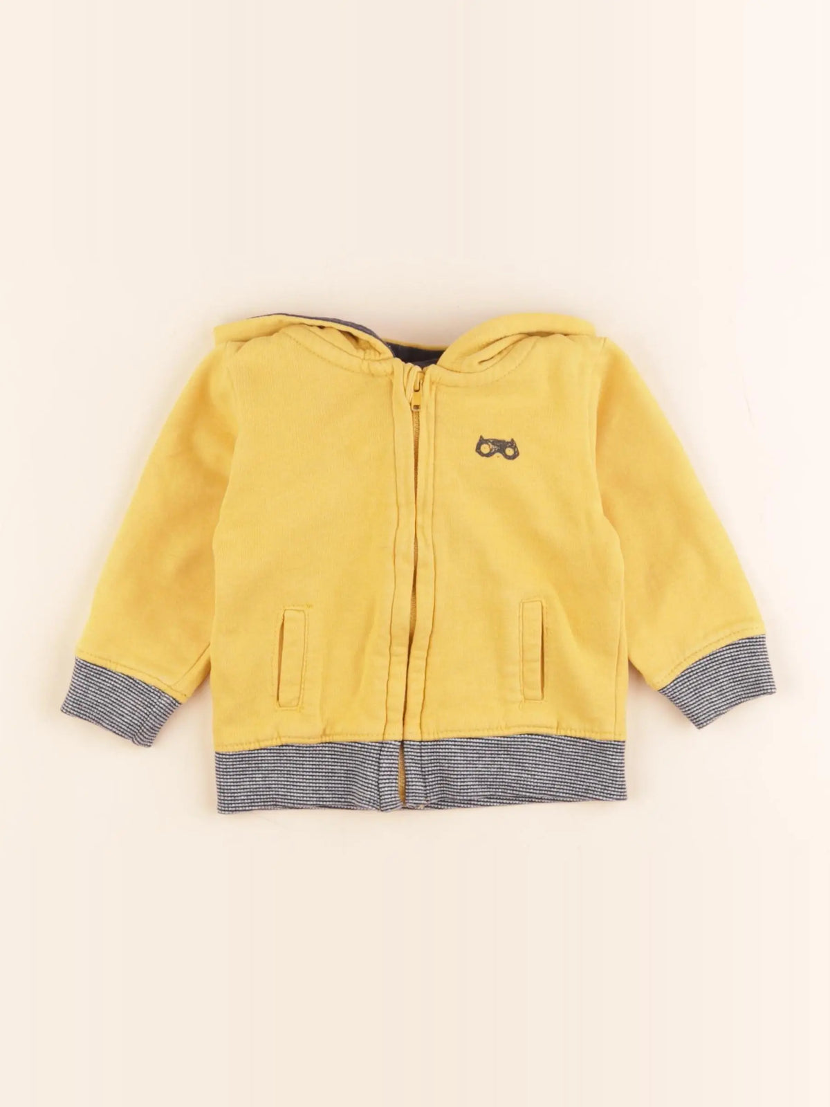 Tape à l'oeil - sweat jaune - 6 mois