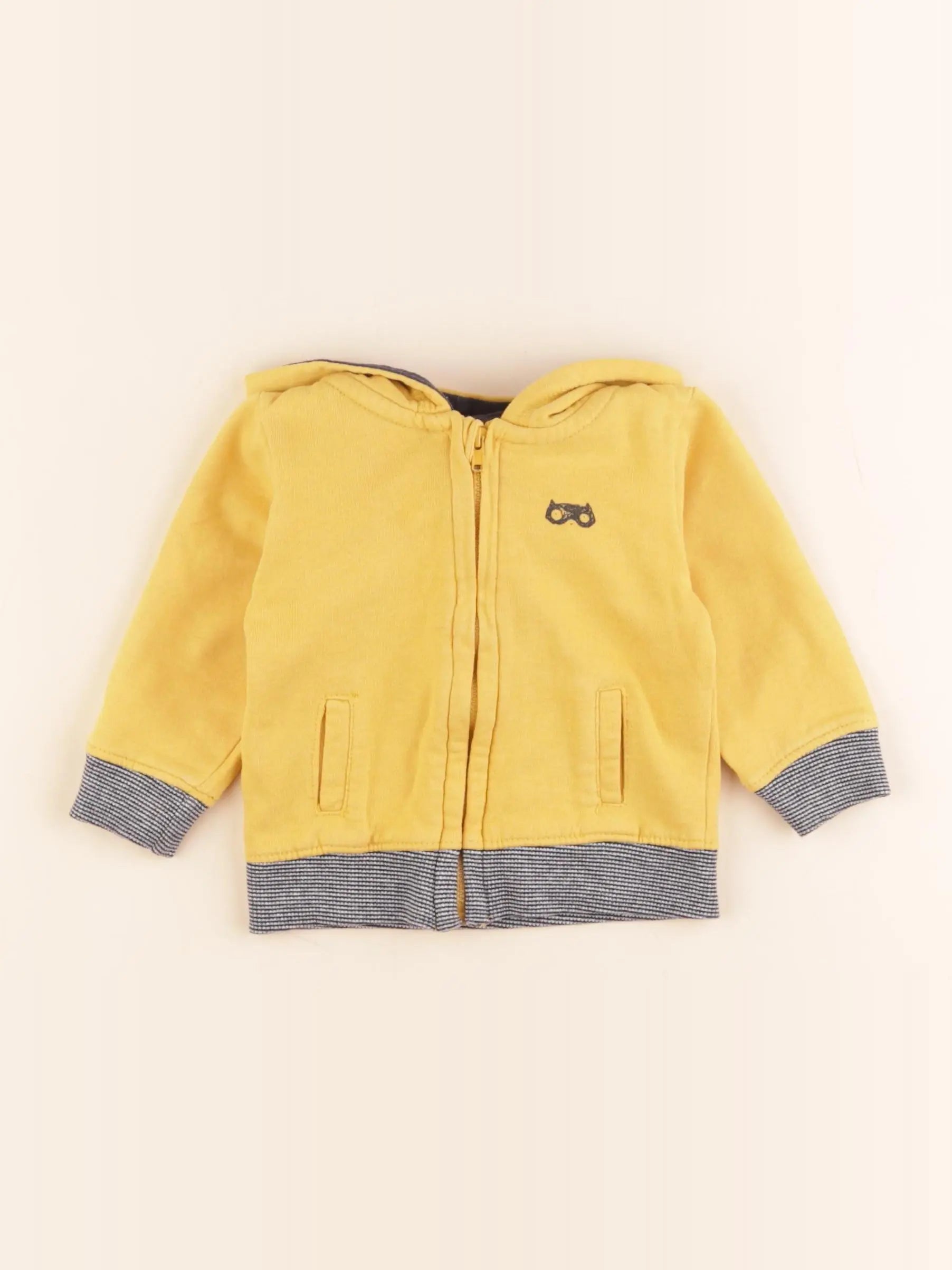 Tape à l'oeil - sweat jaune - 6 mois