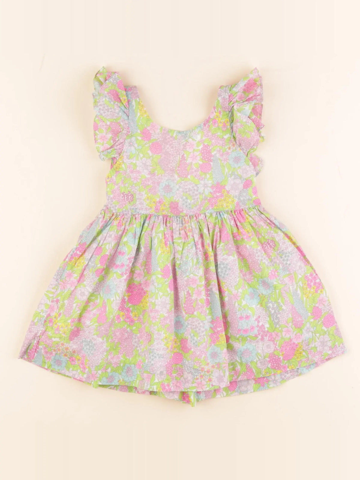 Jacadi - robe liberty multicolore - 12 mois