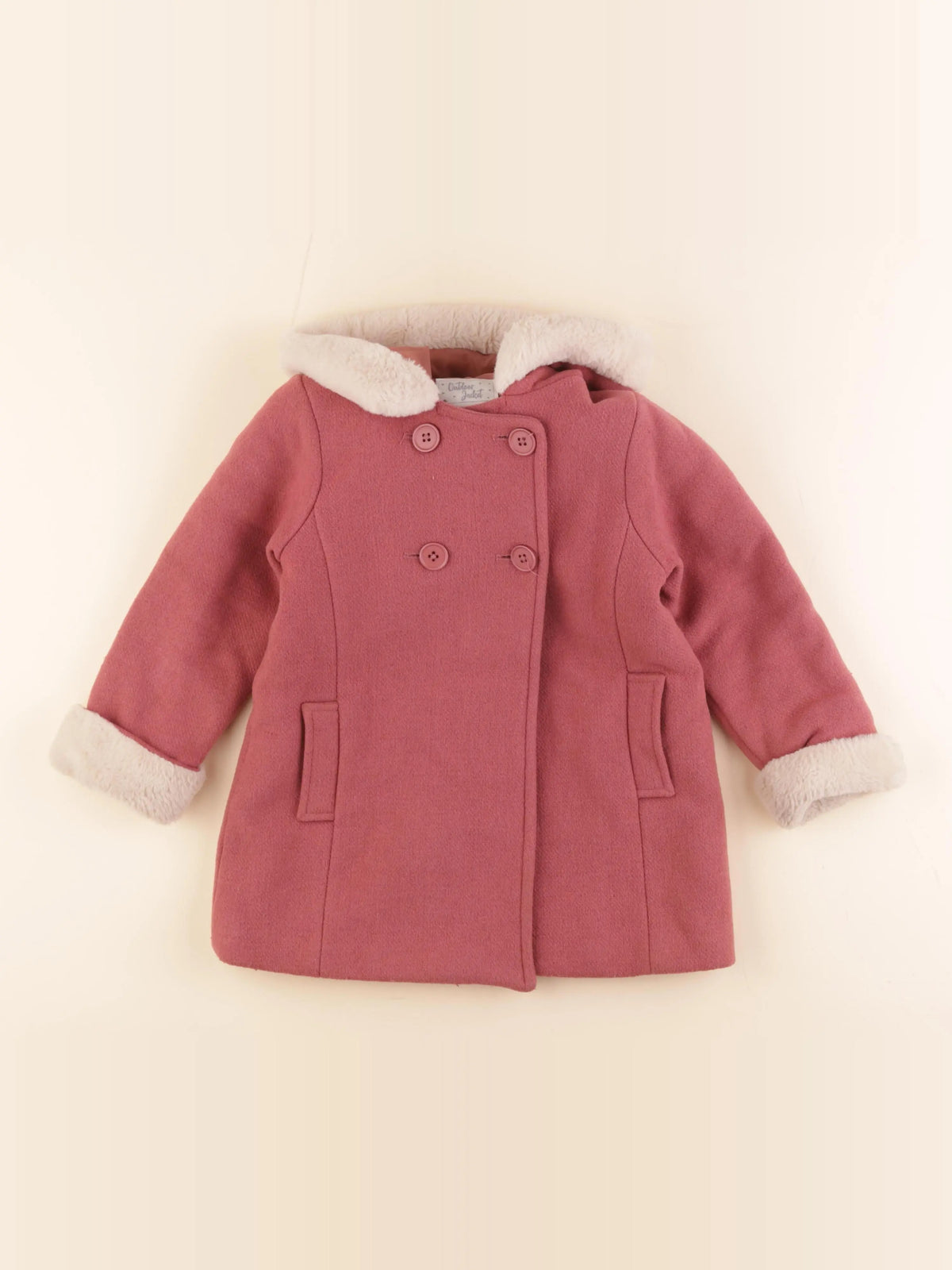 Vertbaudet - manteau rose - 5 ans