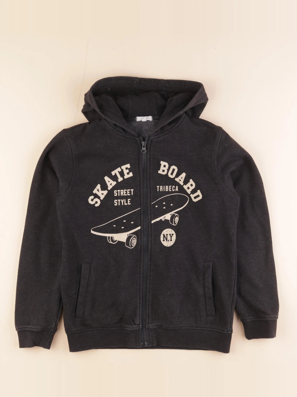 Vertbaudet - sweat gris - 12 ans