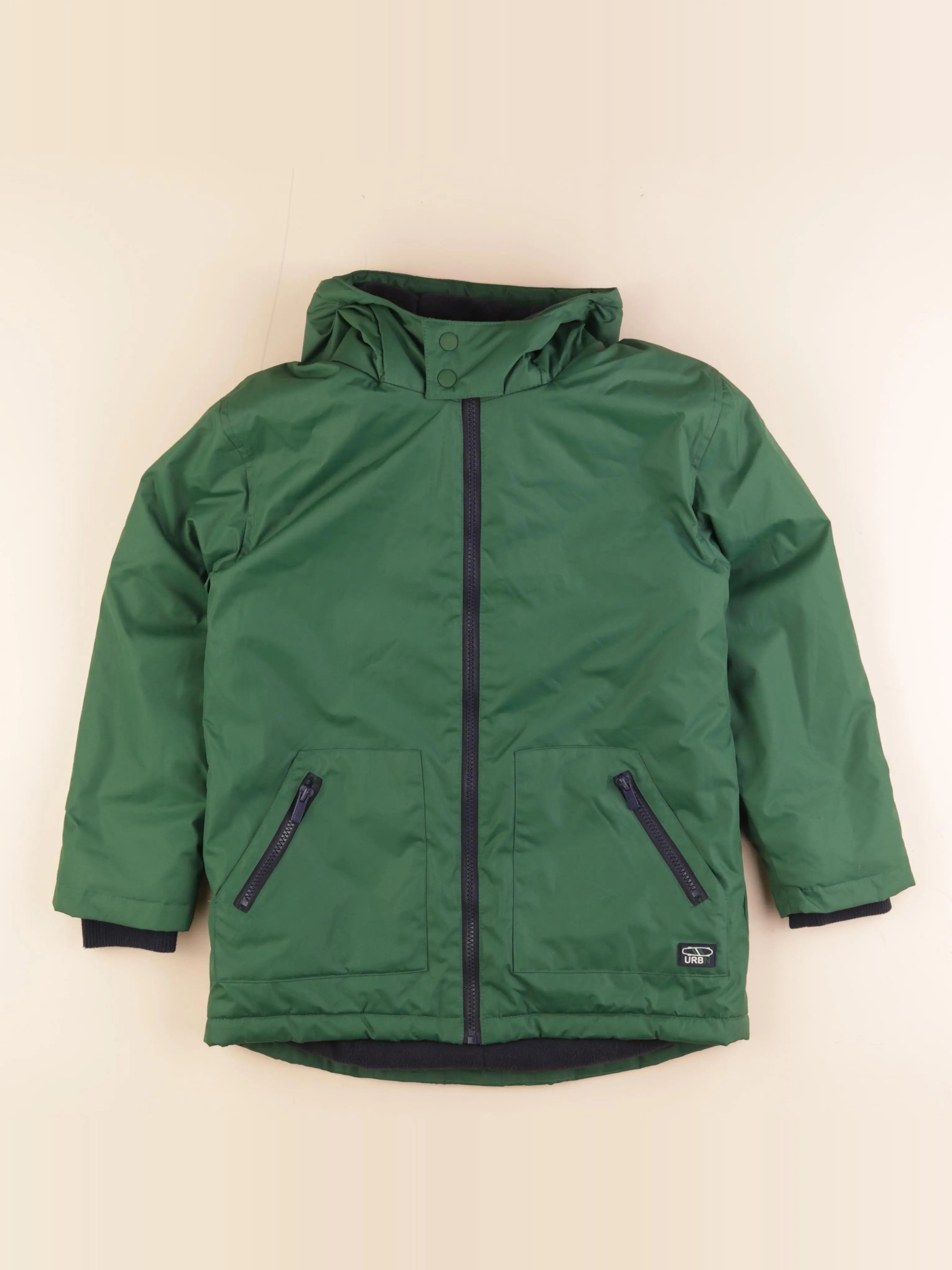 Vertbaudet - manteau vert - 10 ans