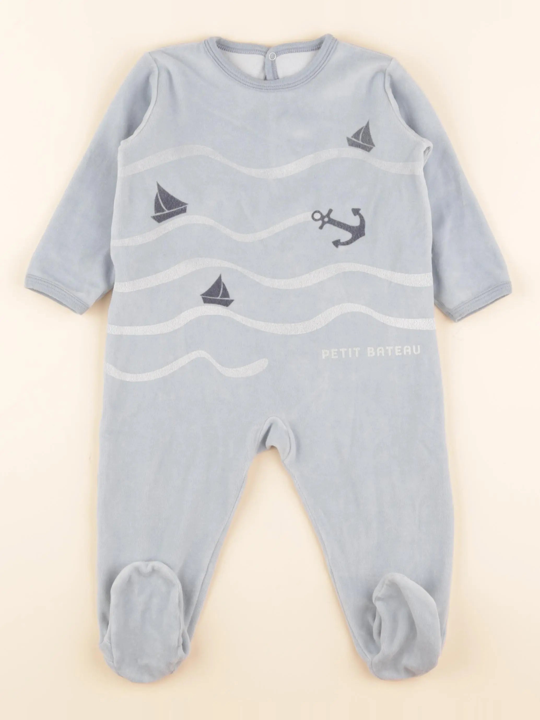 Pyjama velours bleu