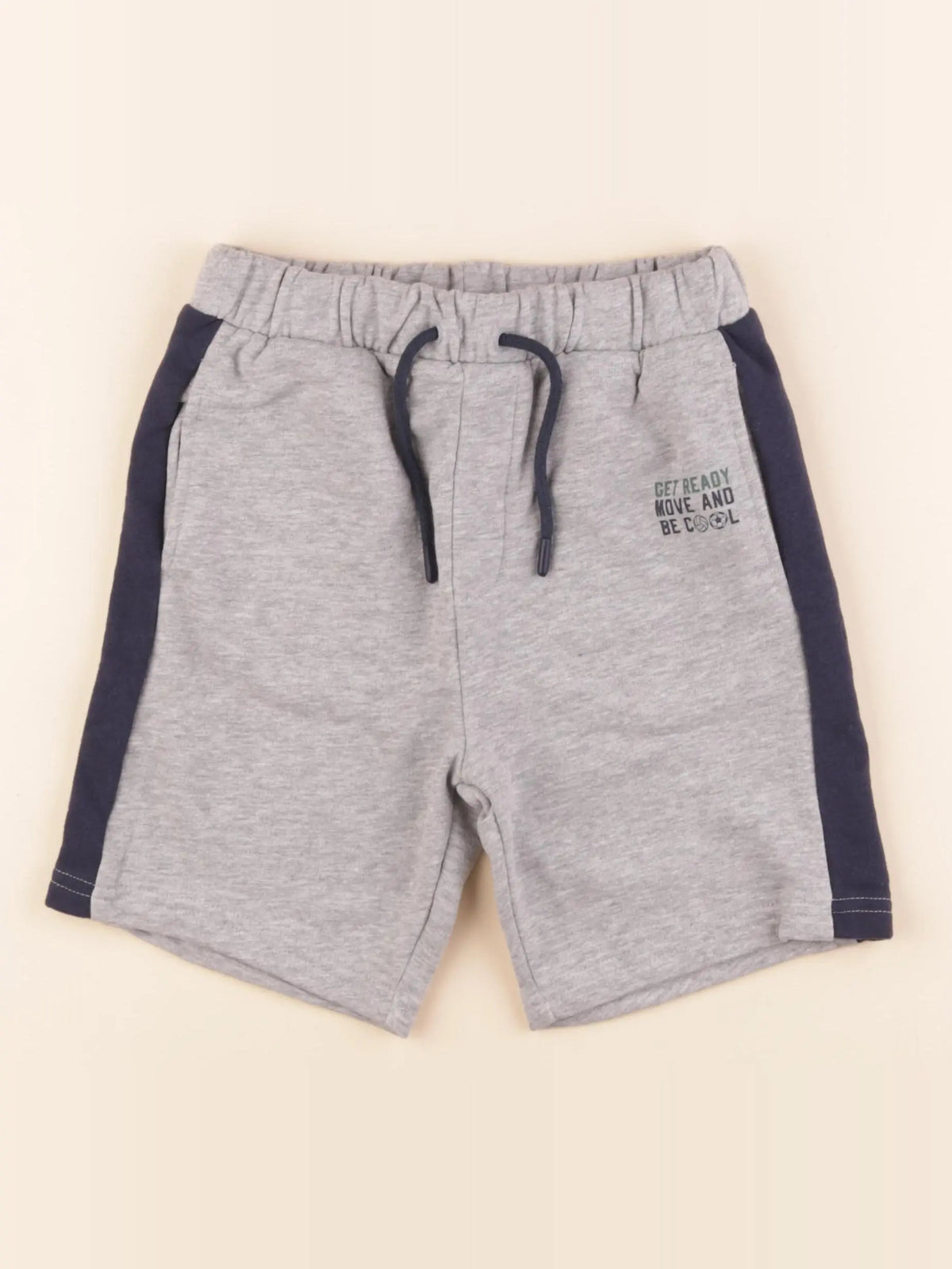 Vertbaudet - short gris - 9 ans