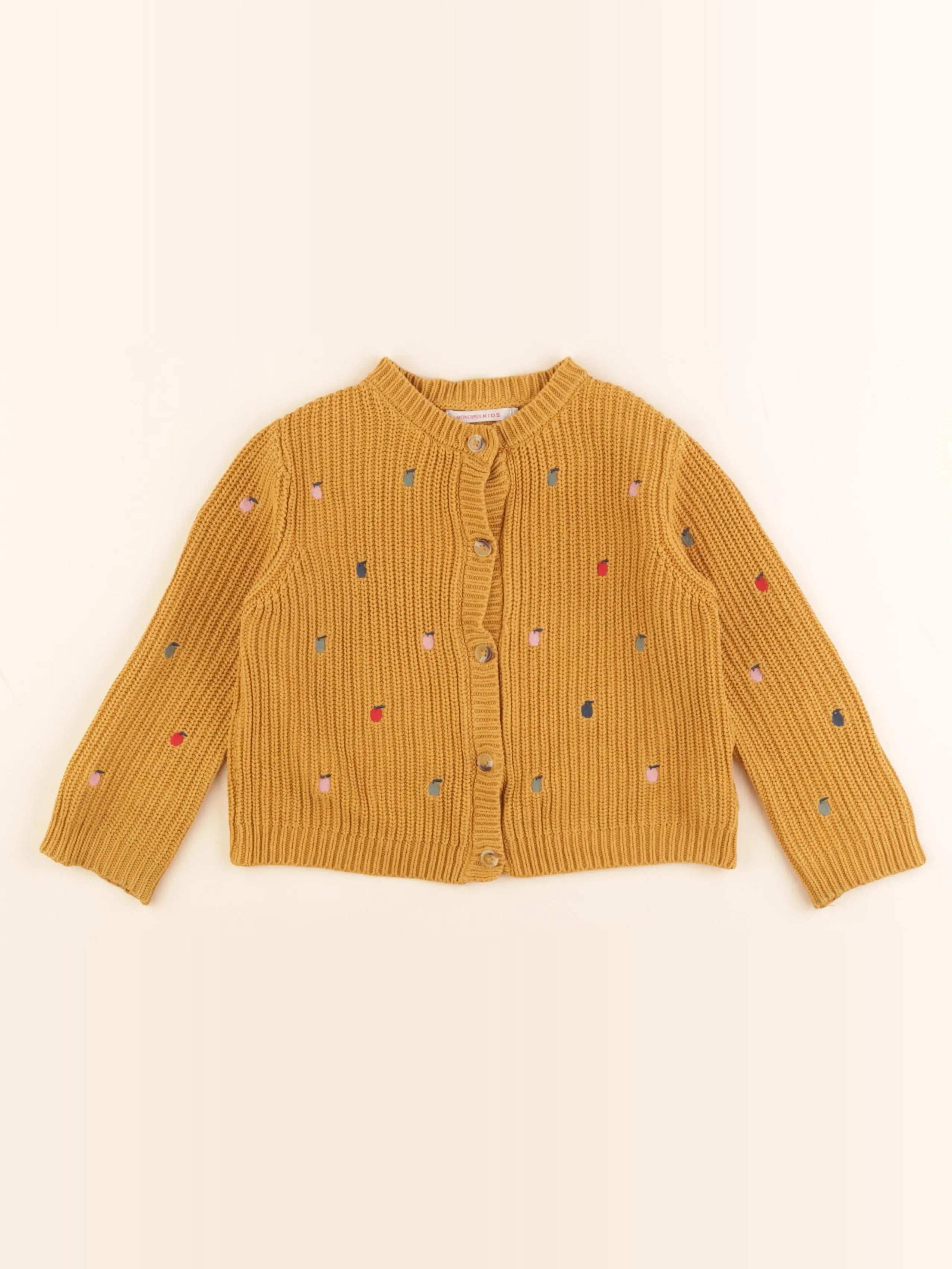 Monoprix - gilet jaune - 4 ans
