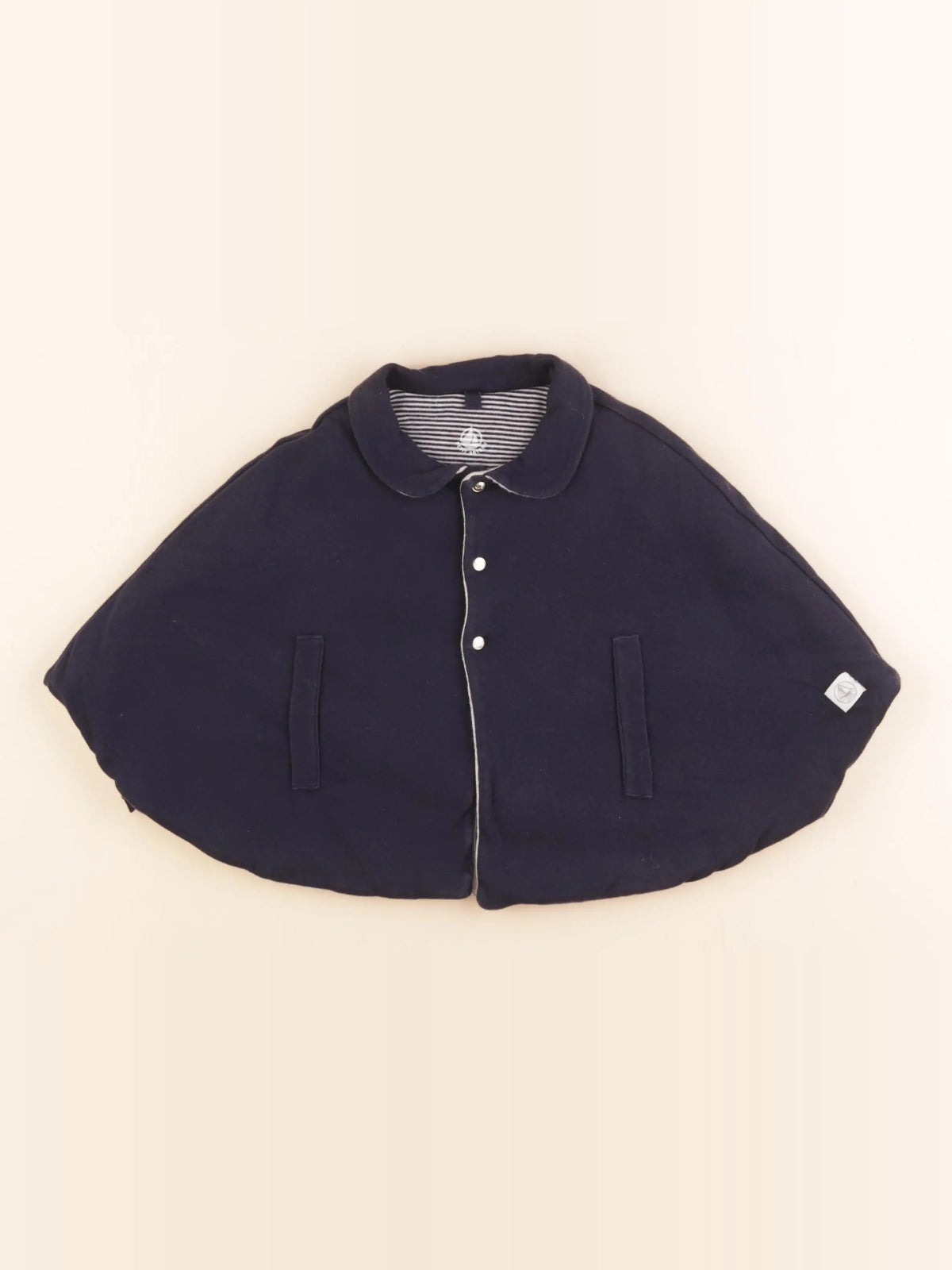 Petit Bateau - cape bleu - 6/12 mois