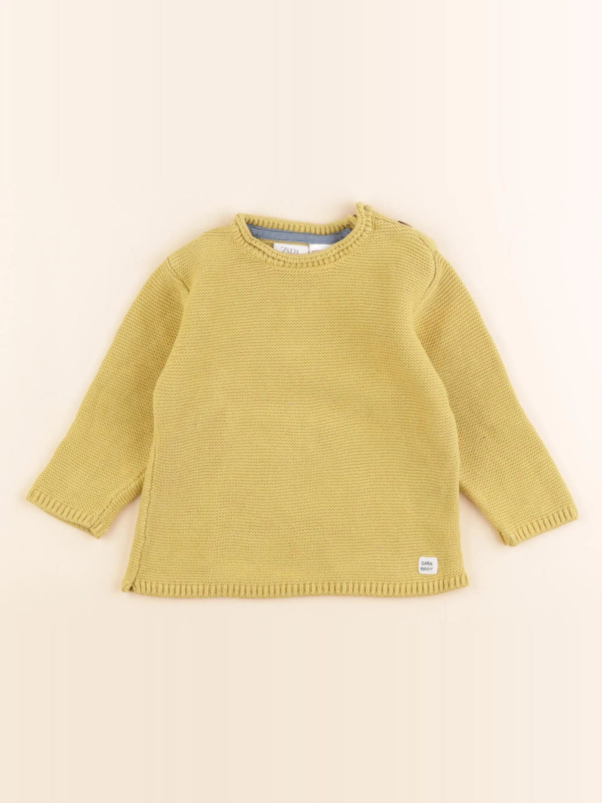 Zara - pull jaune - 12/18 mois
