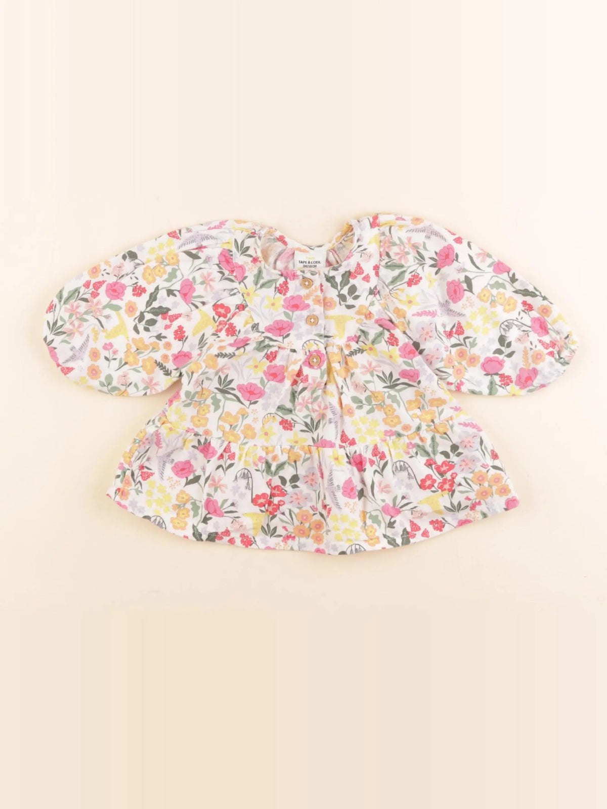Petit Bateau - robe multicolore - 3 mois