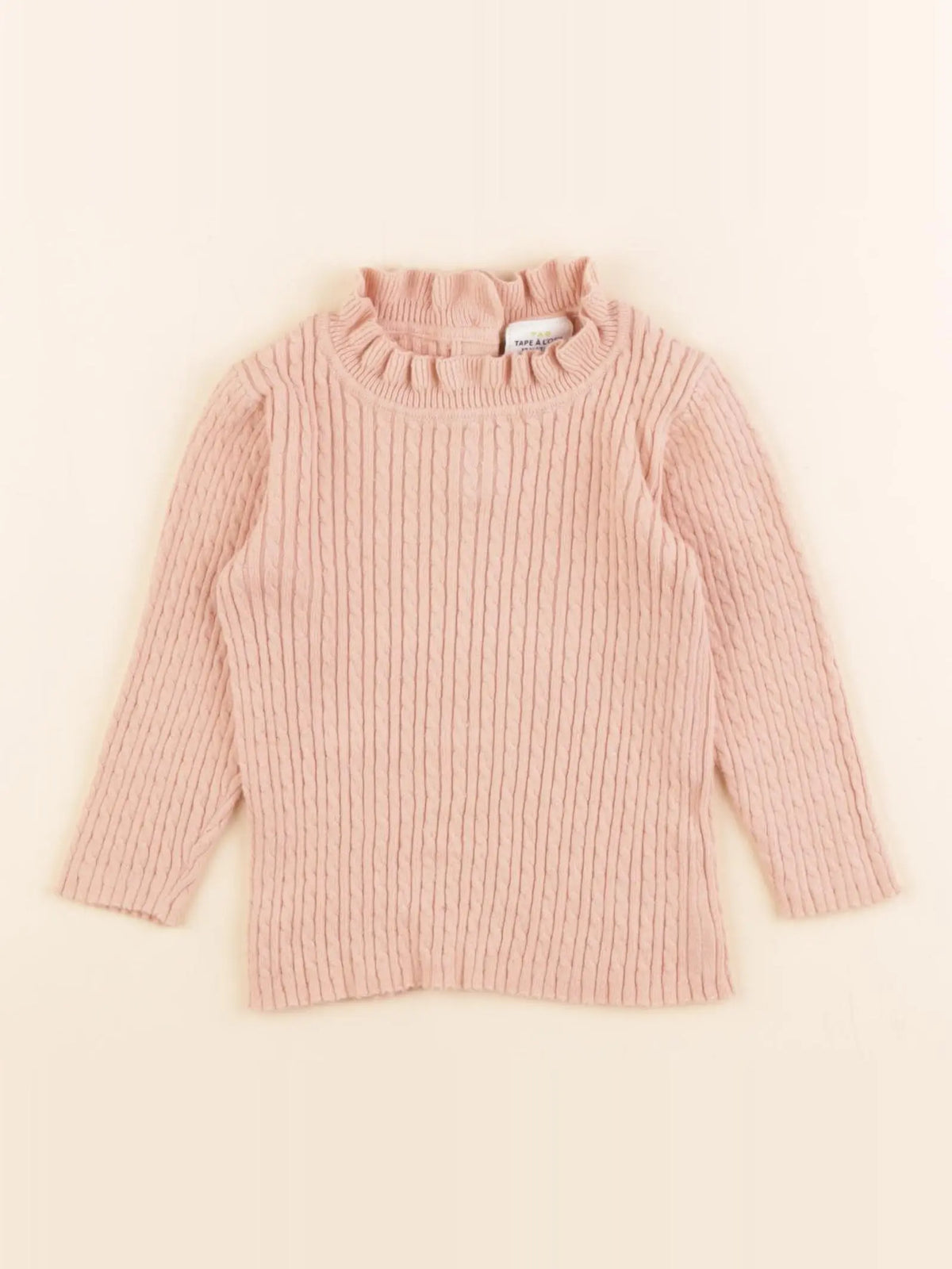 Tape à l'oeil - pull rose - 12 mois