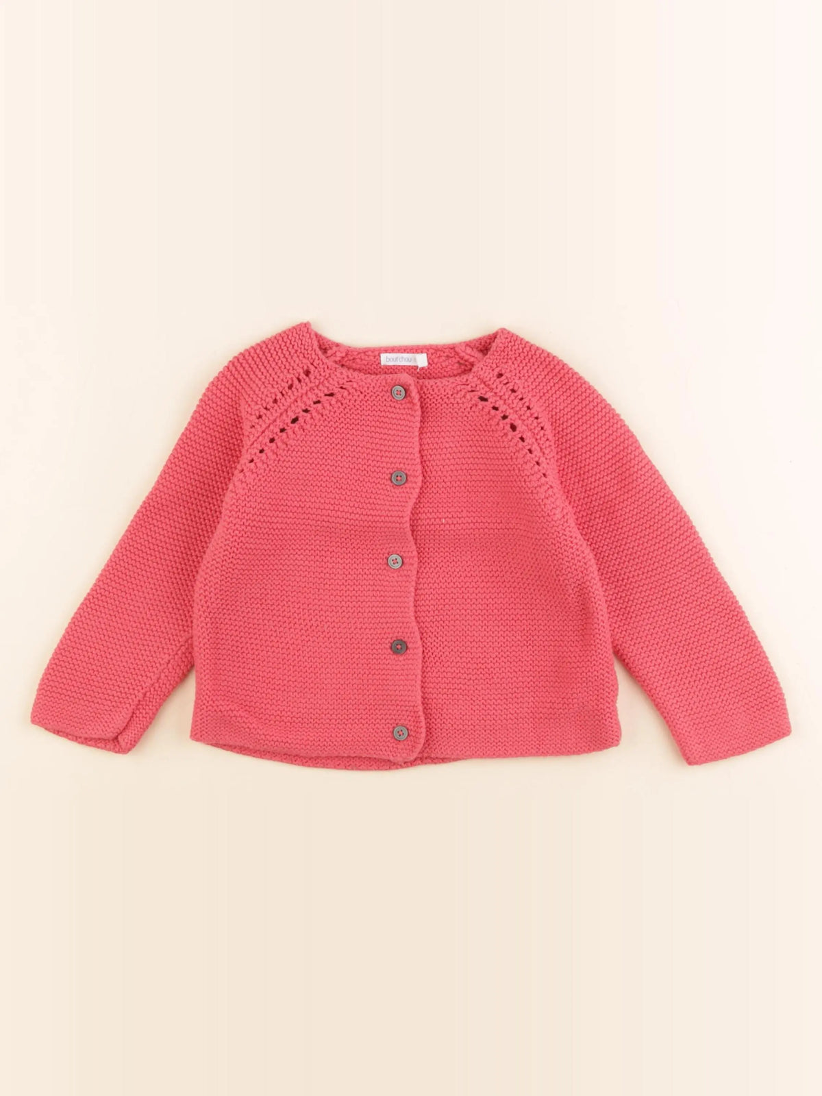 Boutchou - gilet rose - 18 mois