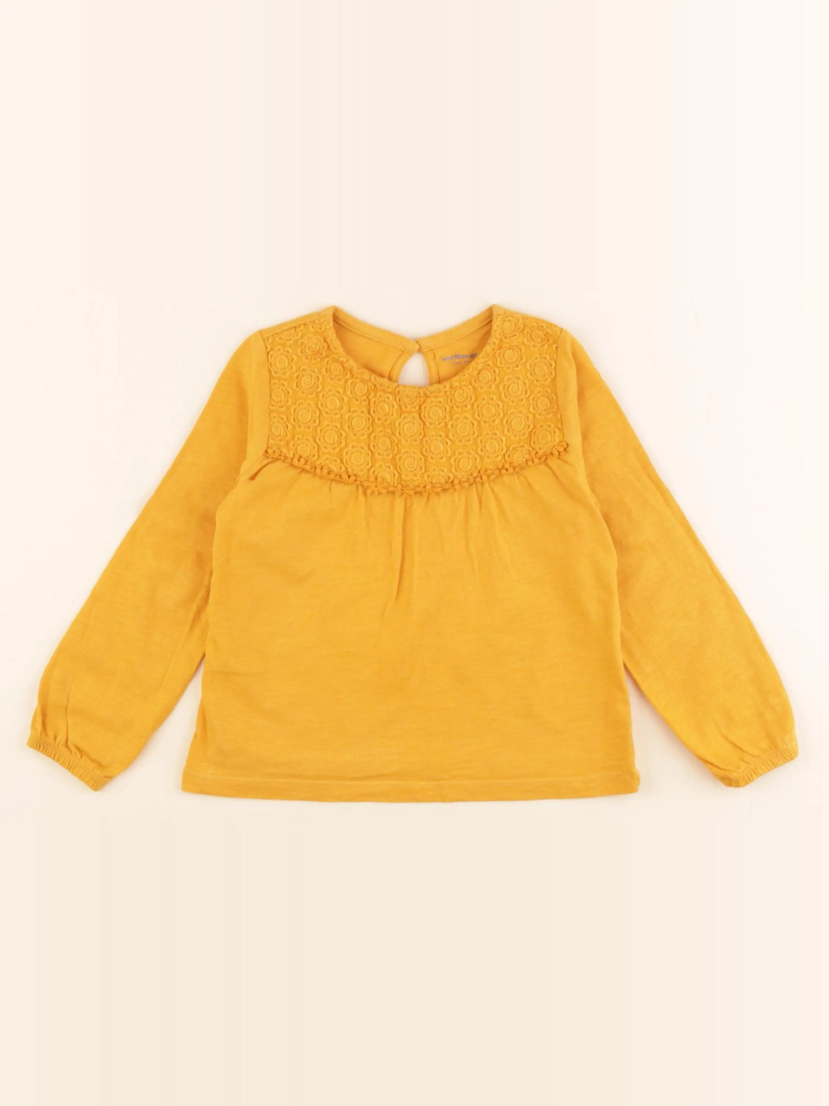 Vertbaudet - tee-shirt jaune - 3 ans