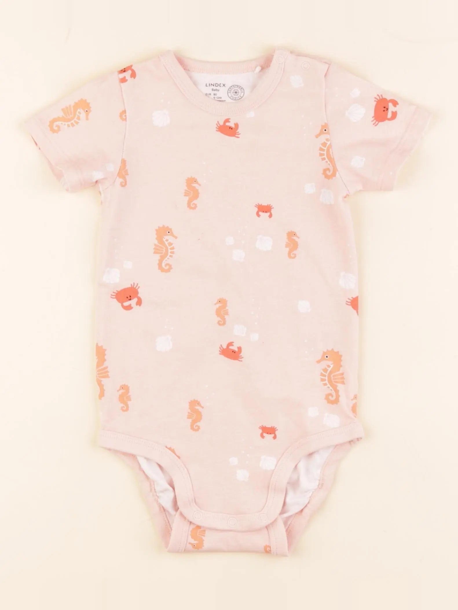 Lindex - body rose - 9/12 mois