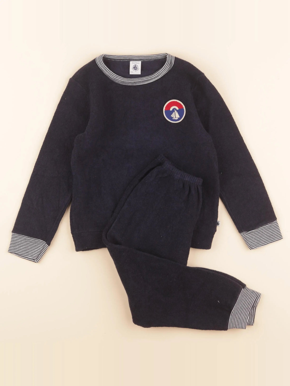 Pyjama velours bleu