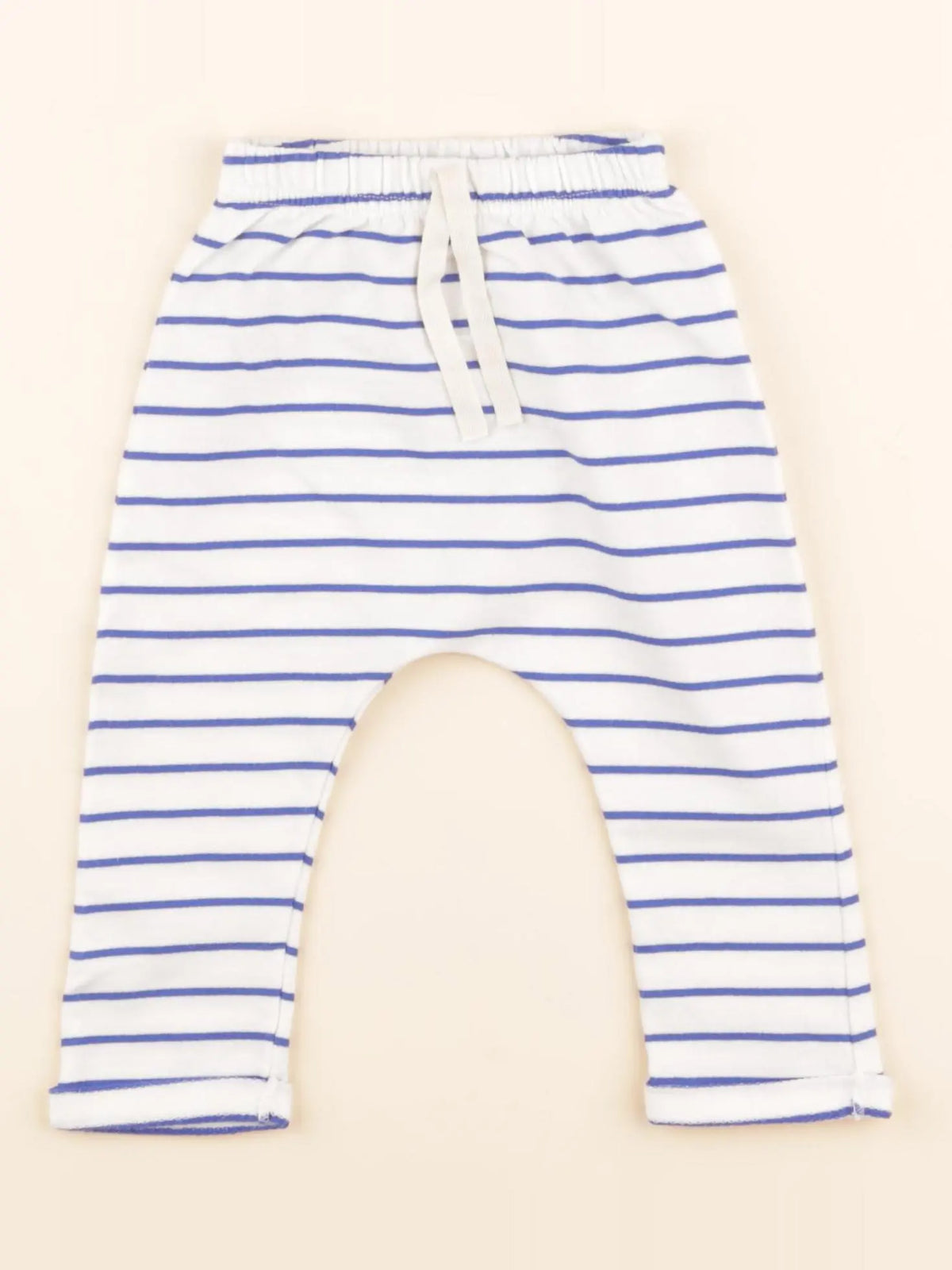 Sarouel bleu, blanc