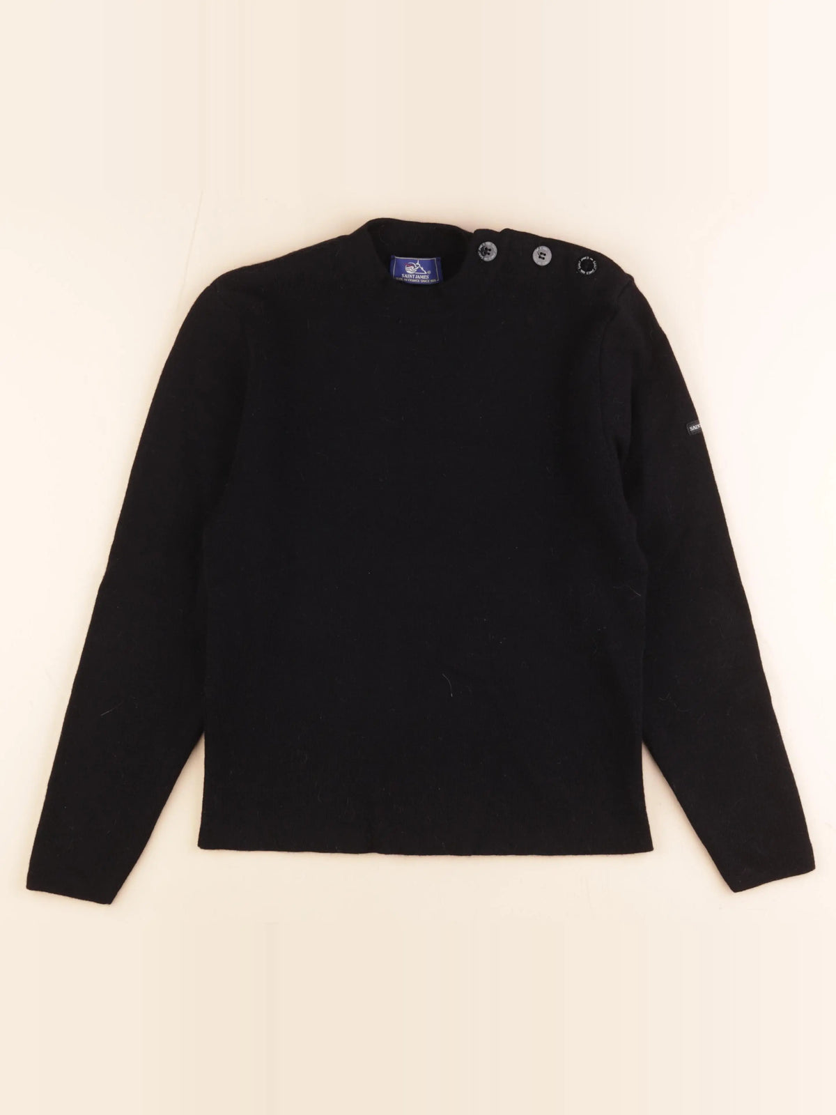 Saint James - pull noir - 14/16 ans