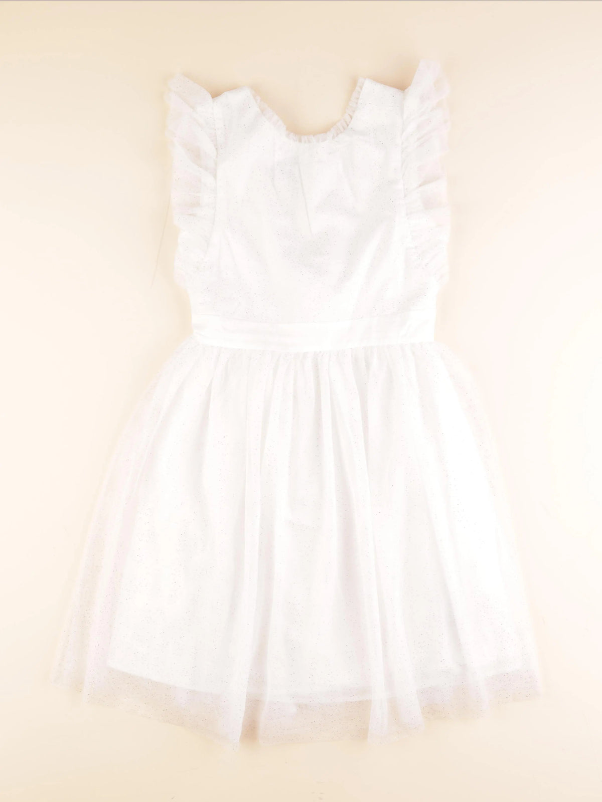 Vertbaudet - robe blanc, or - 14 ans