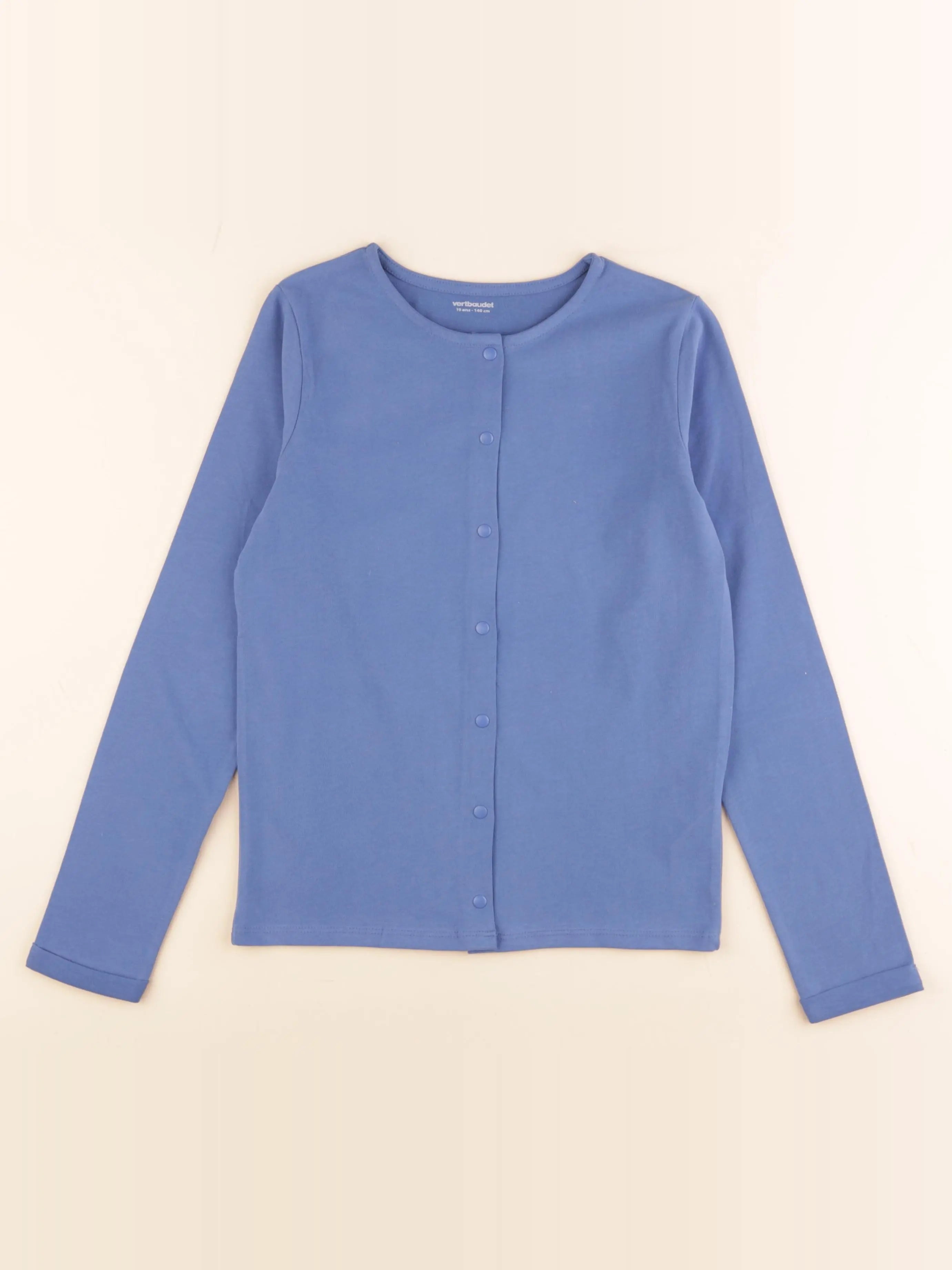 Vertbaudet - tee-shirt bleu - 10 ans