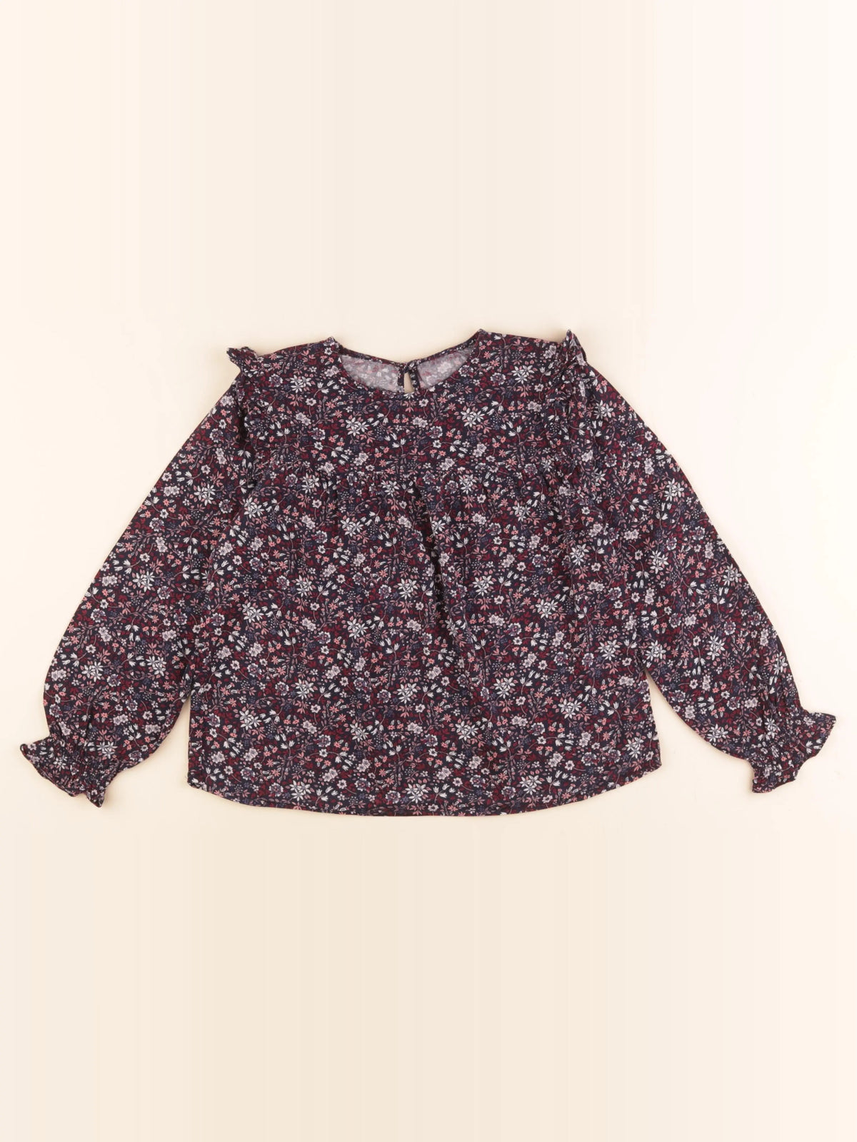 Vertbaudet - blouse violet, rose - 8 ans